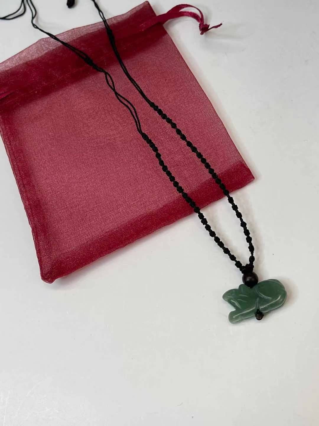 RAT - (Good Luck Zodiac of 2021) Real Jade Zodiac Lucky necklace Year of Rat