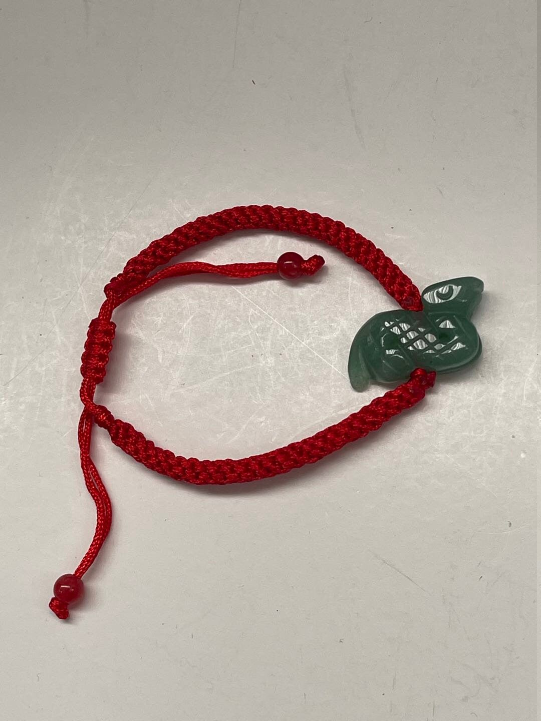 Snake - Year of 2025 Zodiac - Natural Jade with Adjustable Nylon Bracelet (Adult And Kid Sizes)