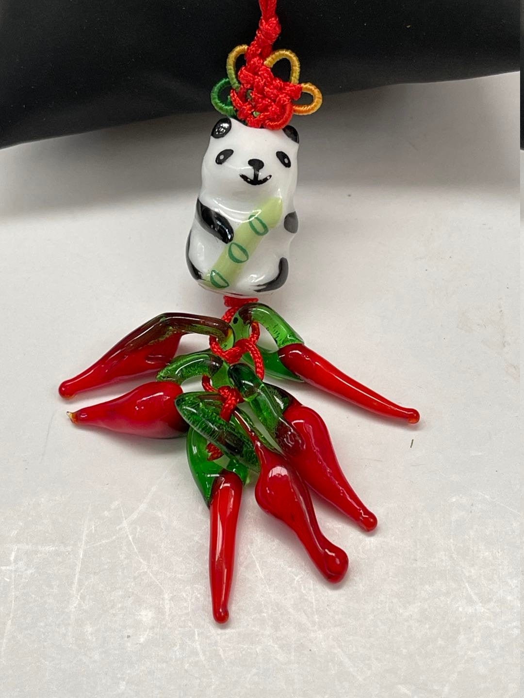 Good Luck Panda Chili Pepper Charm