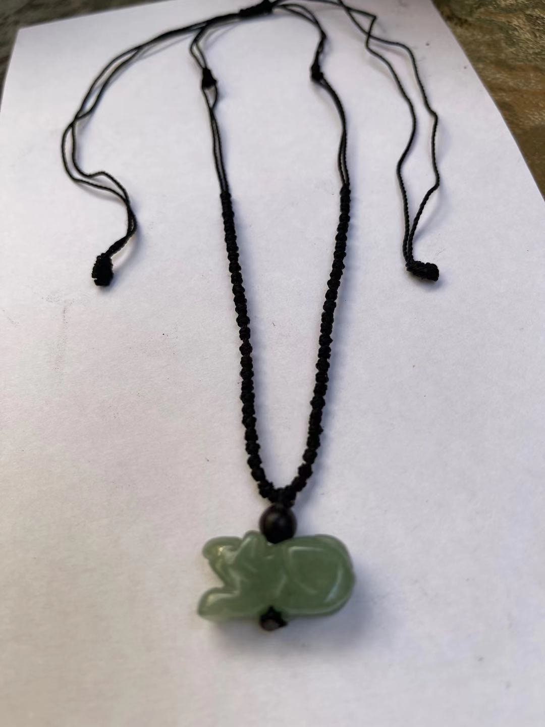 RAT - (Good Luck Zodiac of 2021) Real Jade Zodiac Lucky necklace Year of Rat