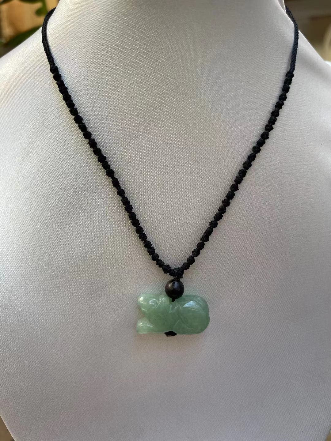RAT - (Good Luck Zodiac of 2021) Real Jade Zodiac Lucky necklace Year of Rat