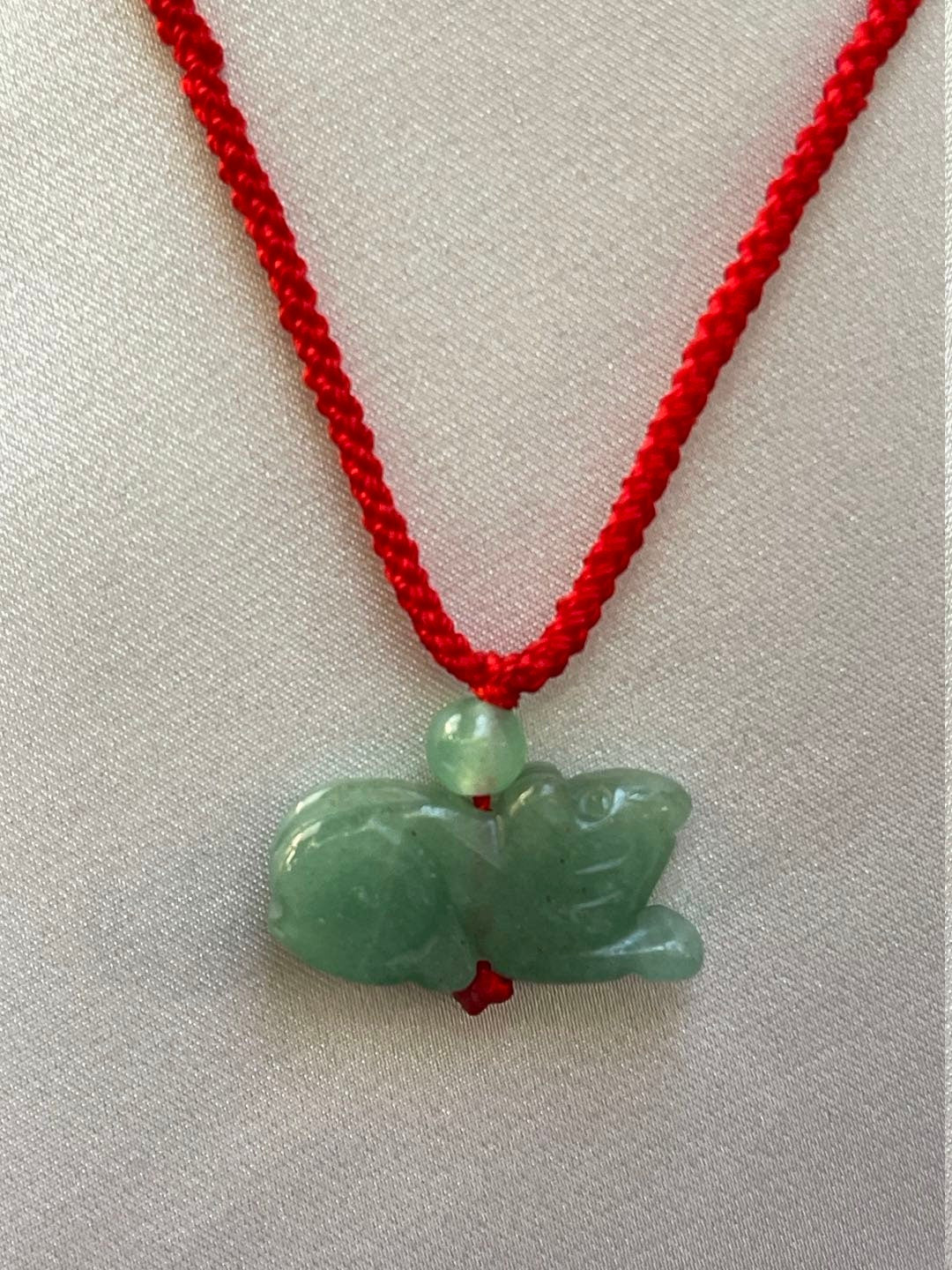 RAT - (Good Luck Zodiac of 2021) Real Jade Zodiac Lucky necklace Year of Rat
