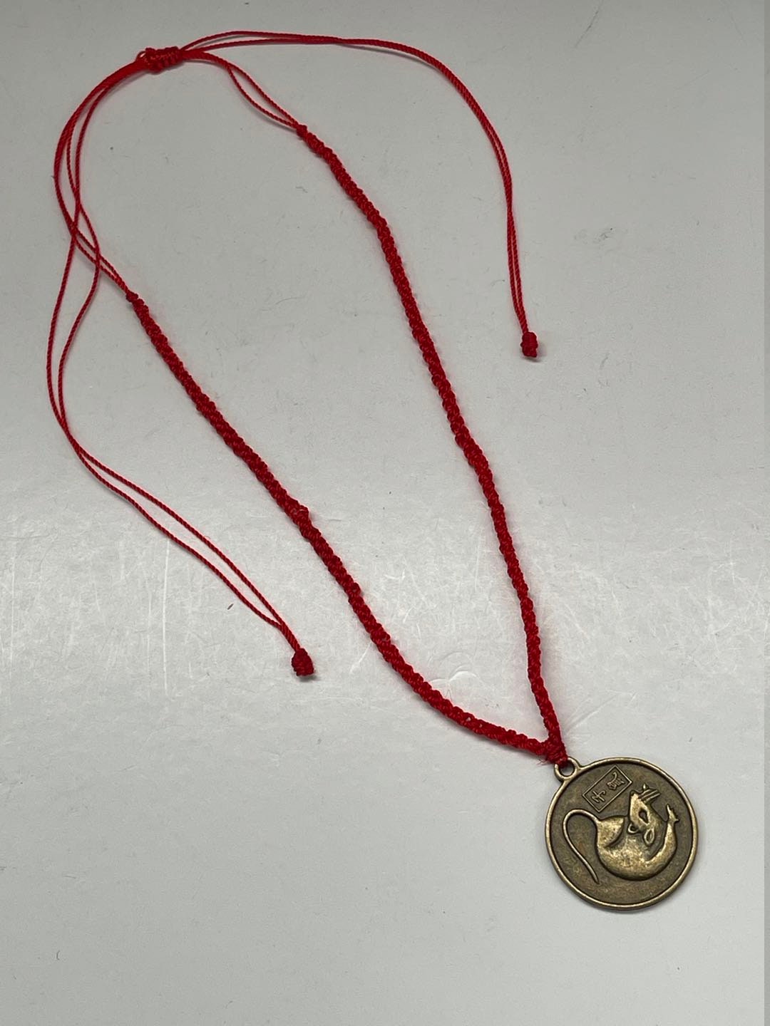 DRAGON - 2024 Good Fortune Zodiac of year 2024, Brass Zodiac Lucky Pendant Year of 2024