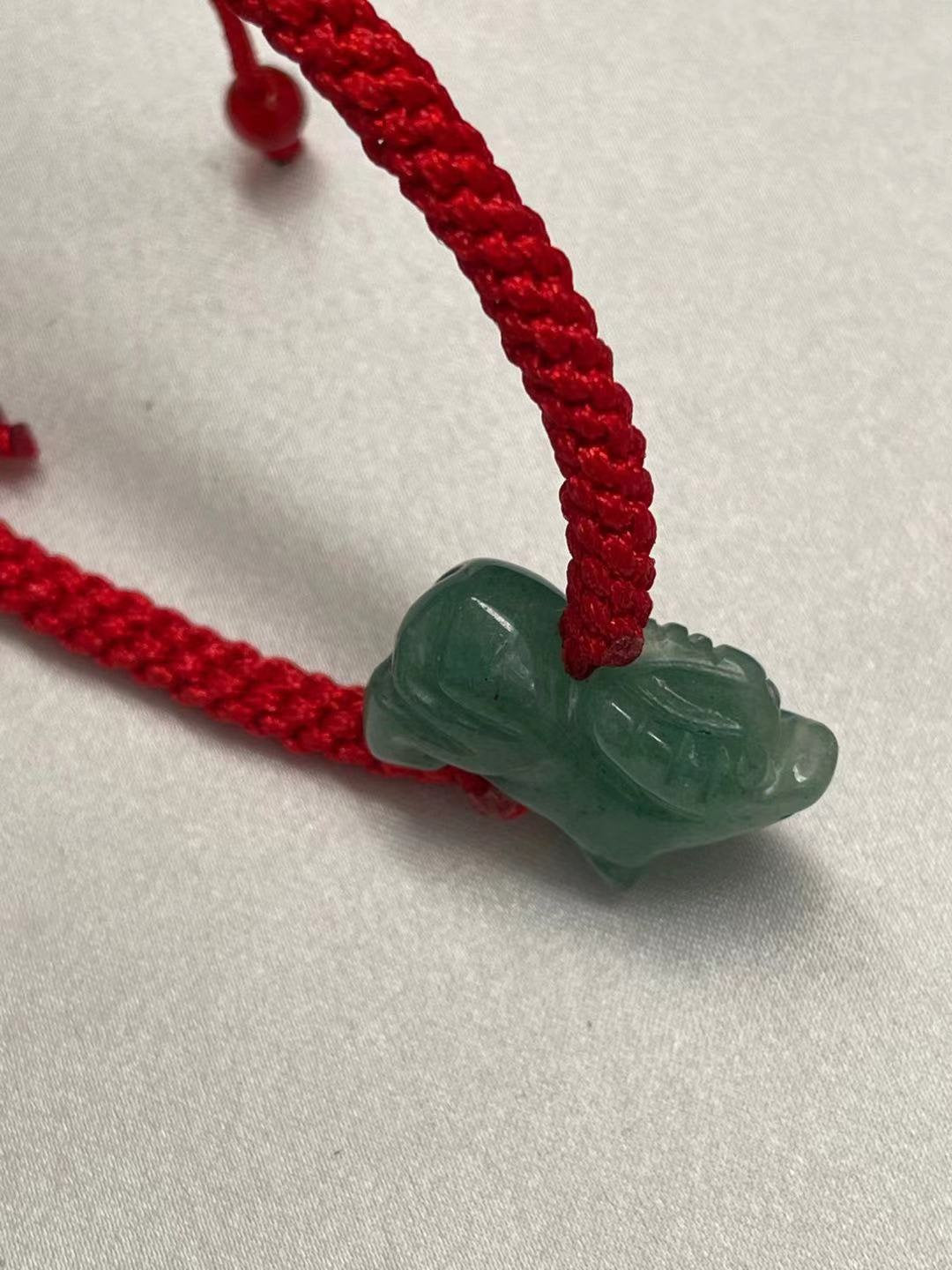 OX -Real Jade Zodiac Lucky Bracelet And Anklet Year of OX 2021 (Adult And Kid Size)