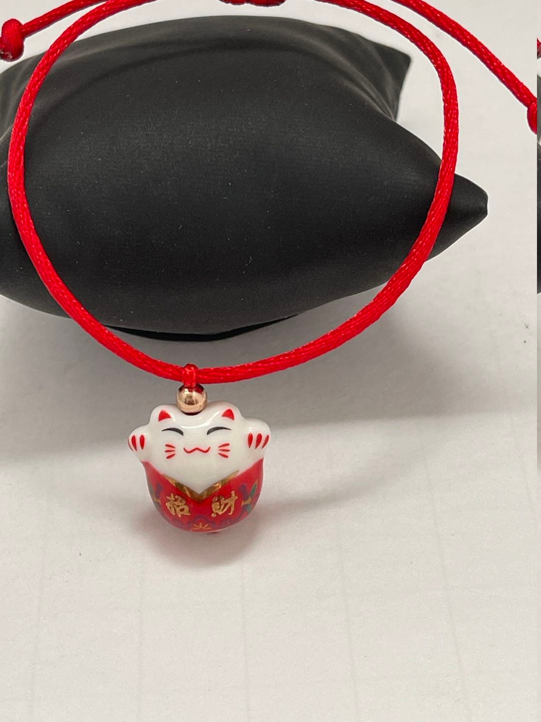 Good Luck Happy Cat charm Bracelet