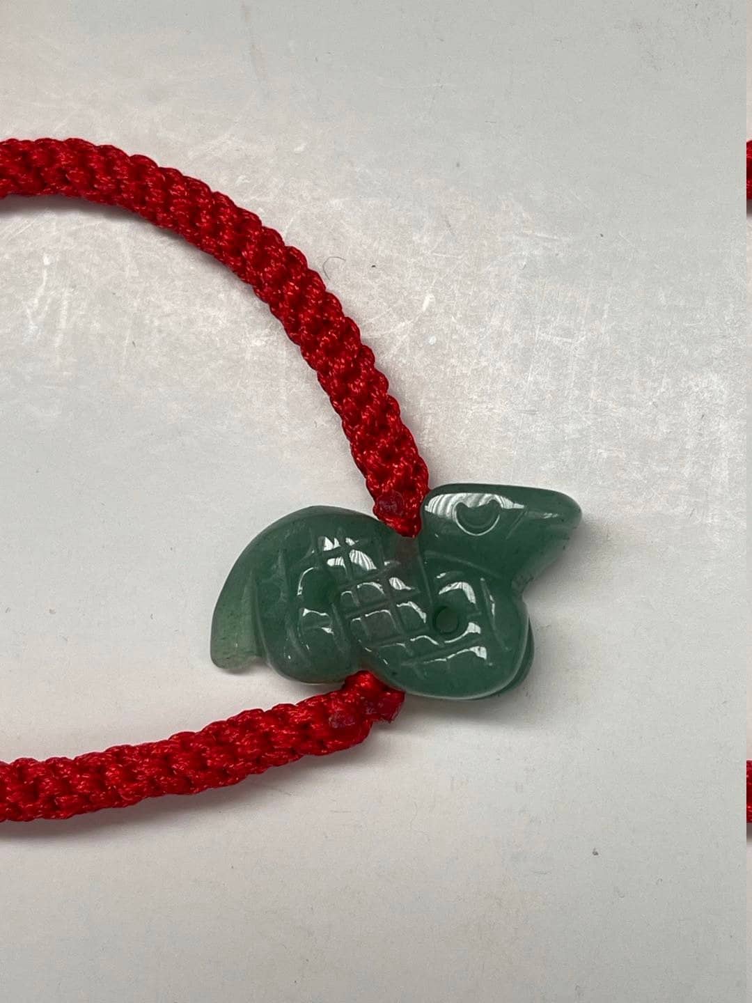 Snake - Year of 2025 Zodiac - Natural Jade with Adjustable Nylon Bracelet (Adult And Kid Sizes)