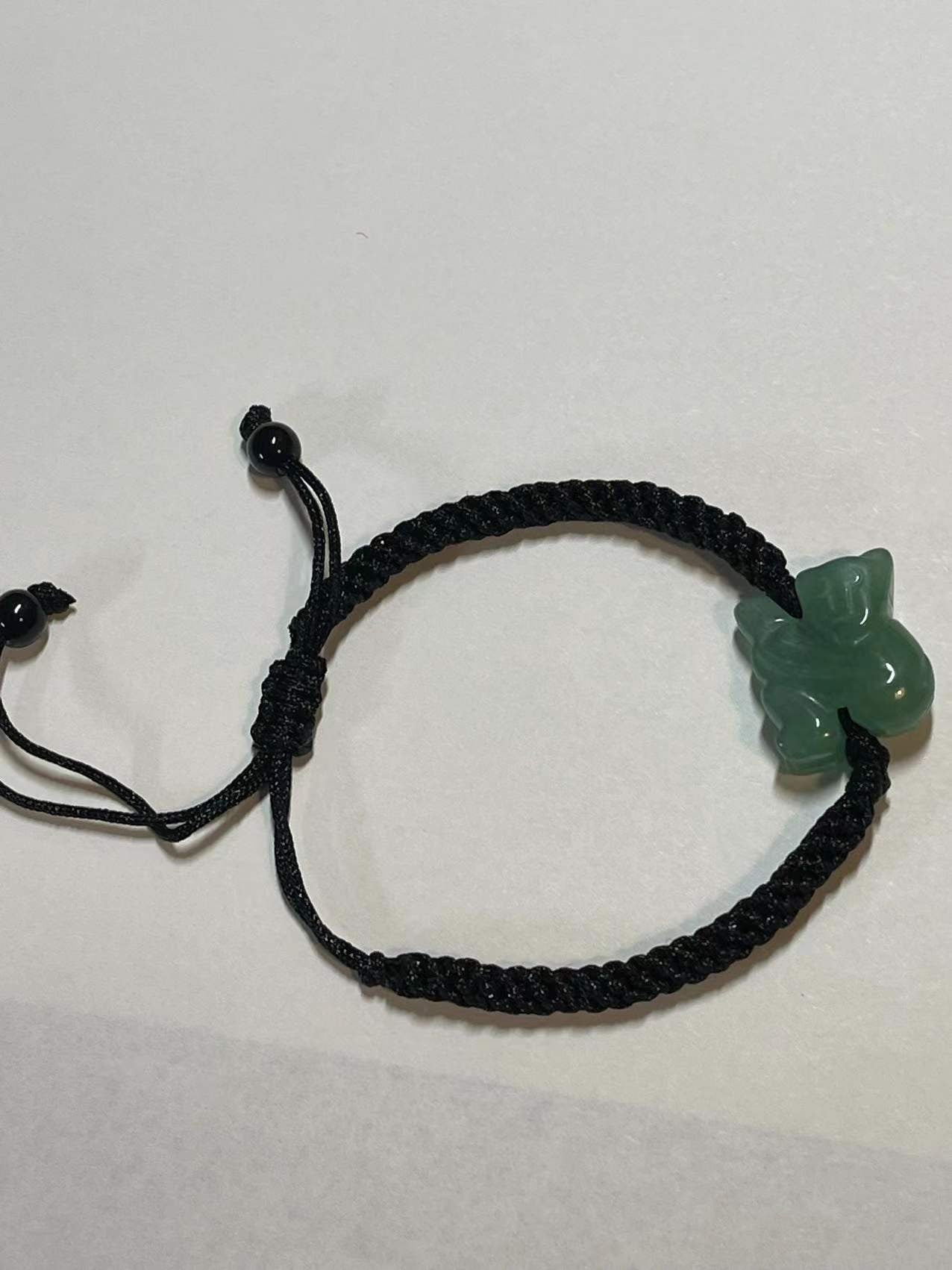 MONKEY - Real Jade Good Luck Zodiac Charm Bracelet And Anklet ( Adult and Kid Size)
