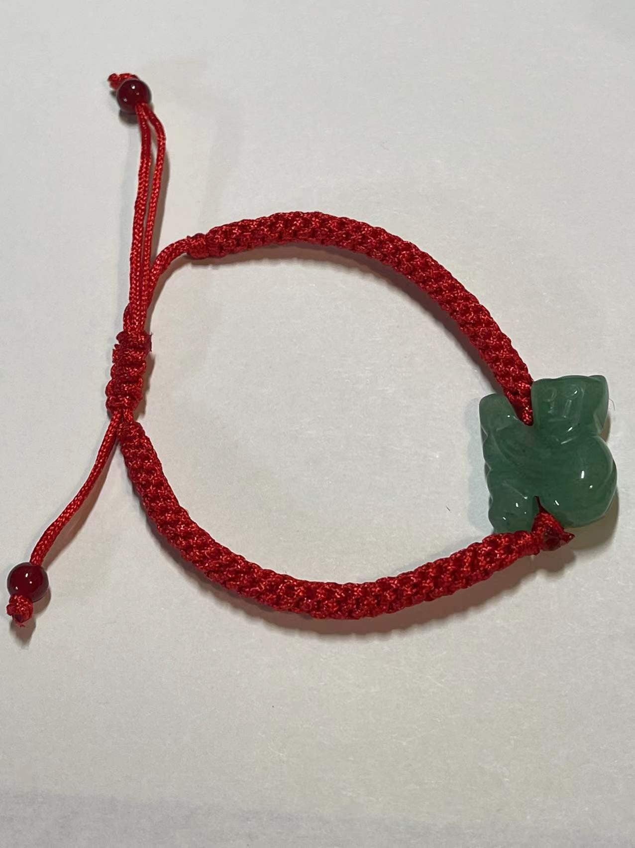 MONKEY - Real Jade Good Luck Zodiac Charm Bracelet And Anklet ( Adult and Kid Size)