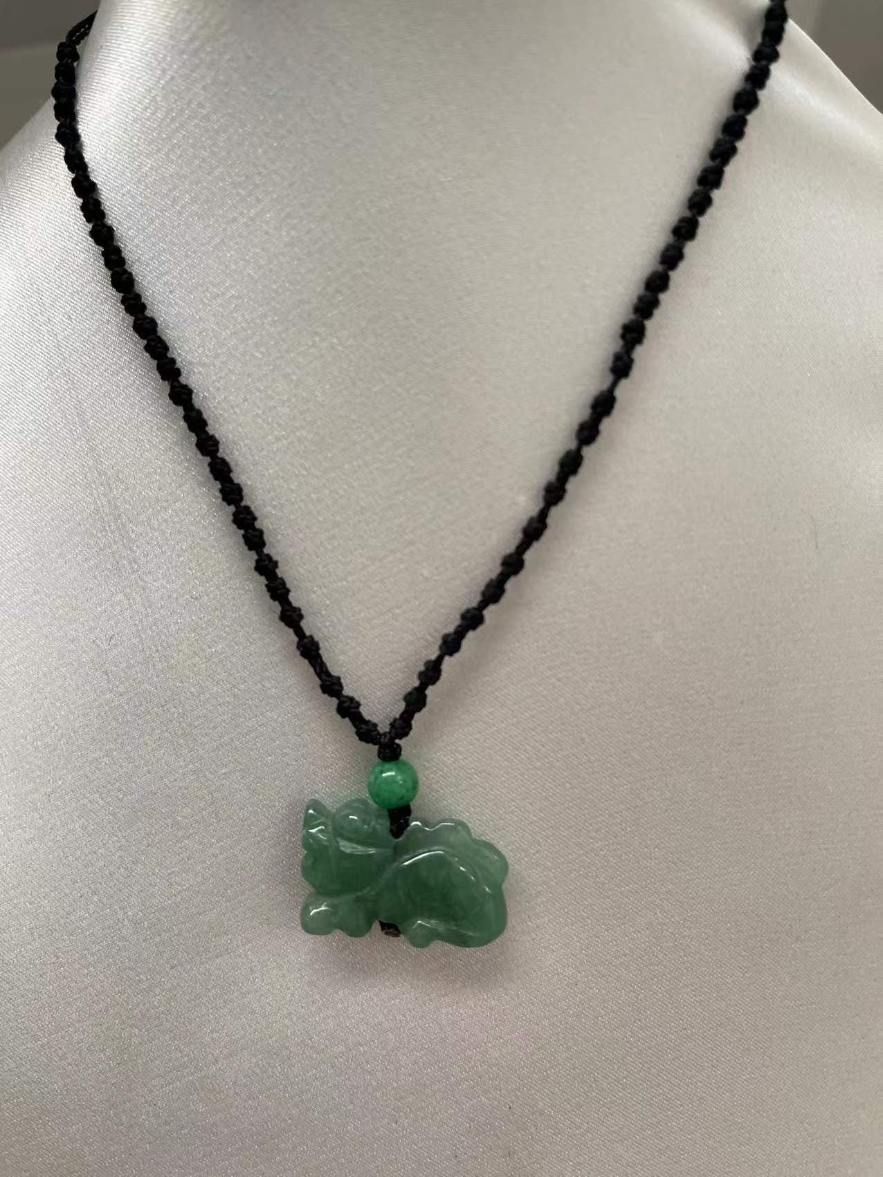 DRAGON - Jade Zodiac Lucky Charm Necklace - Year of Dragon