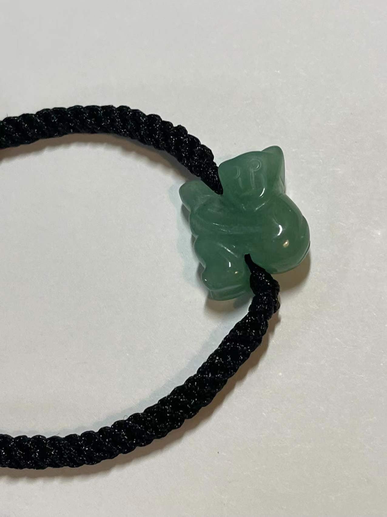 MONKEY - Real Jade Good Luck Zodiac Charm Bracelet And Anklet ( Adult and Kid Size)