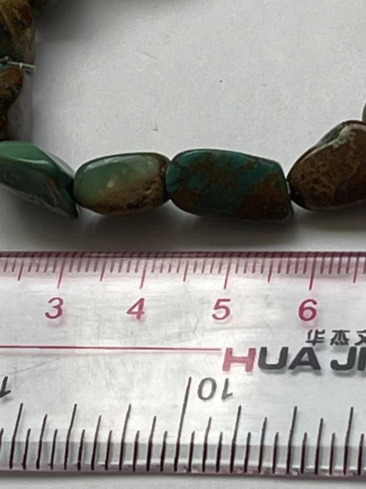 Three Strand & single Stretch Natural Turquoise Bracelet