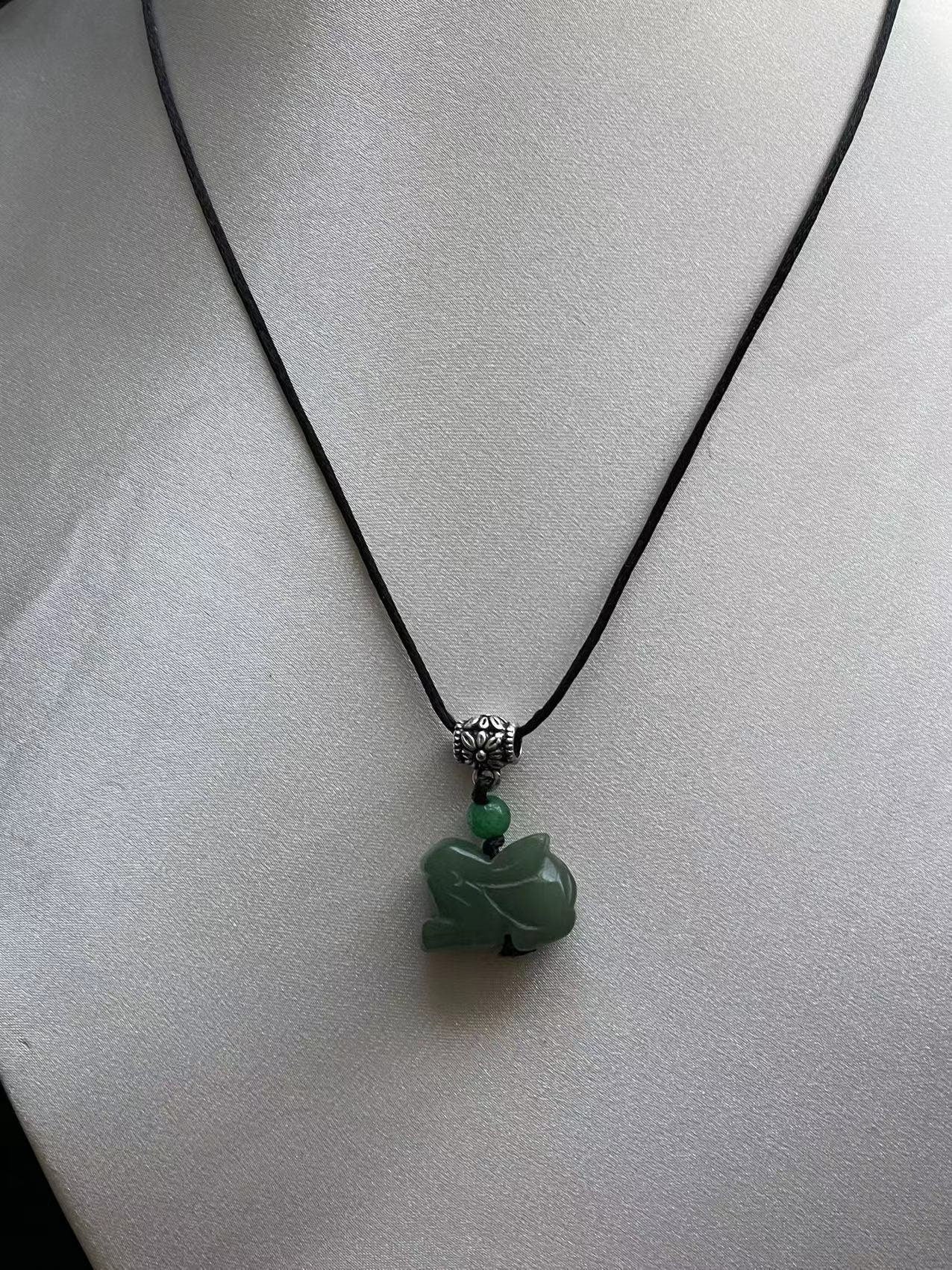 Rabbit - Jade Zodiac Lucky Necklace - Year of Rabbit 2023 (Adult & Kid)