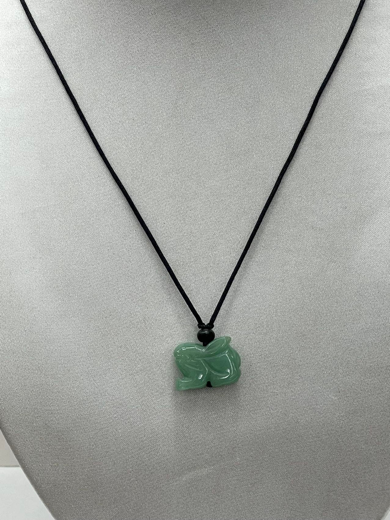 Rabbit - Jade Zodiac Lucky Necklace - Year of Rabbit 2023 (Adult & Kid)