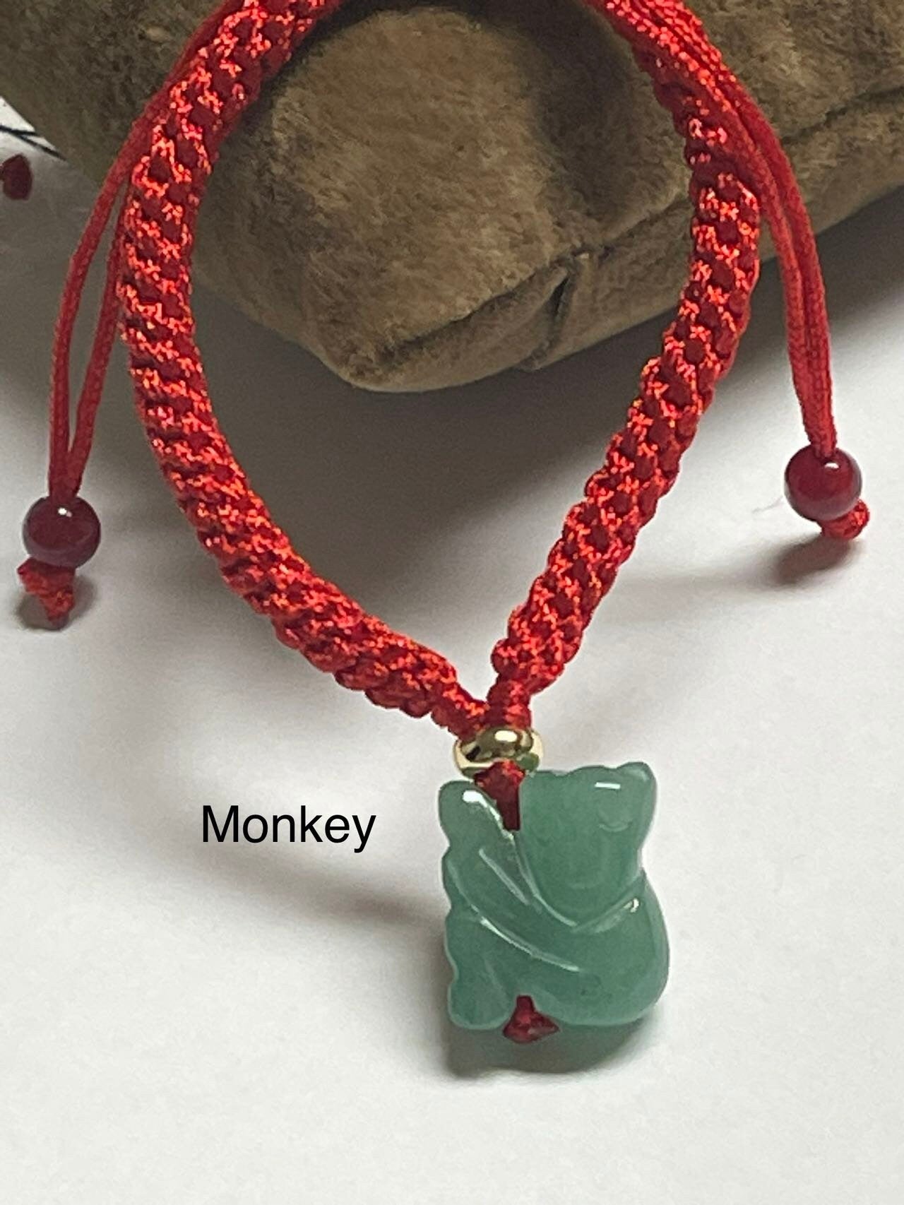 Year of DRAGON - Rooster, Rat , Monkey - Good Luck Zodiacs of 2024- Real Jade Zodiac Lucky Bracelet & Necklace Year of 2024