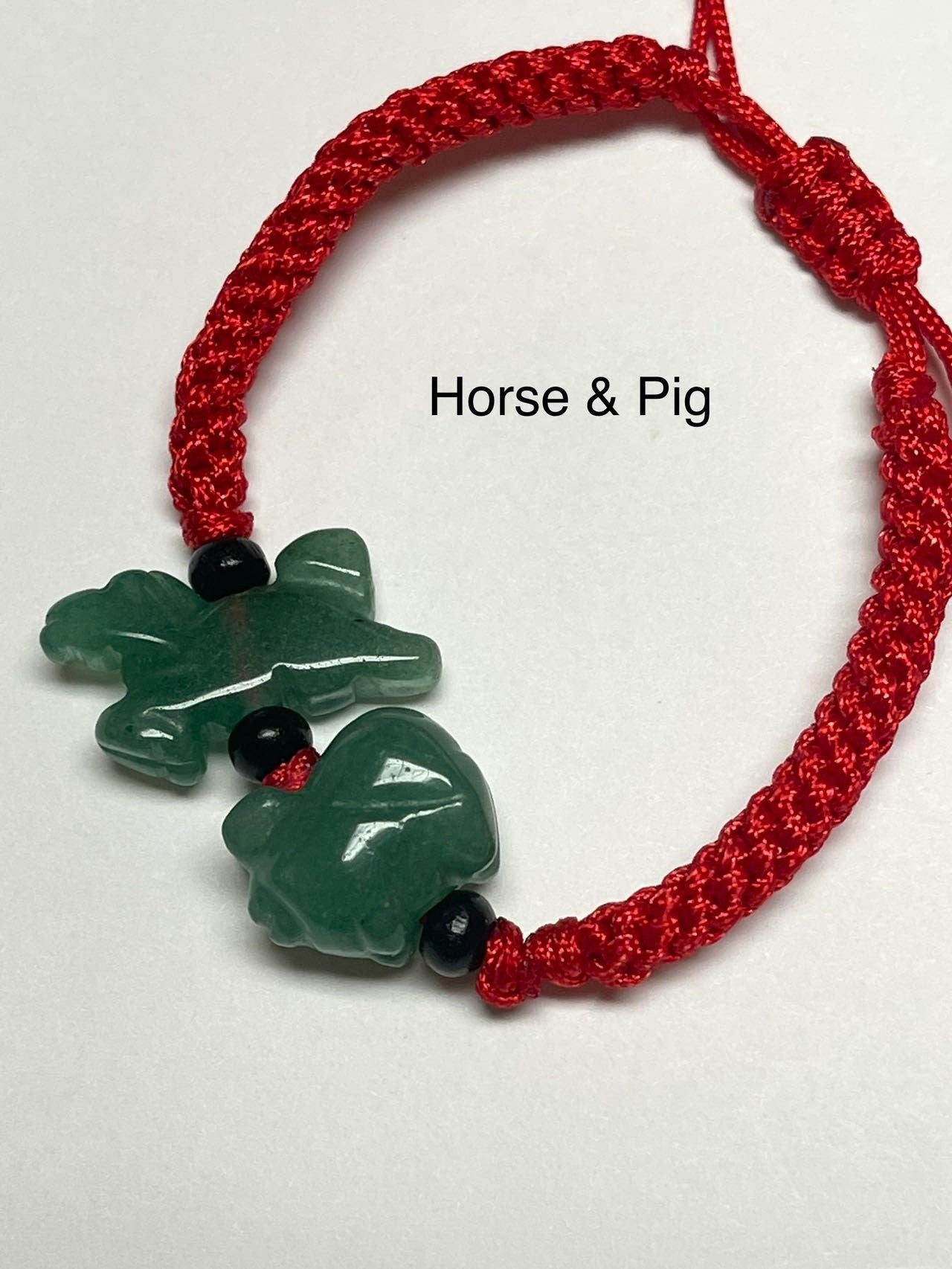 Lucky Fortune Compatible Zodiacs - Natural White Green Jade Bracelet for Year of 2024 Year of Dragon (Matching Zodiac Bracelet)