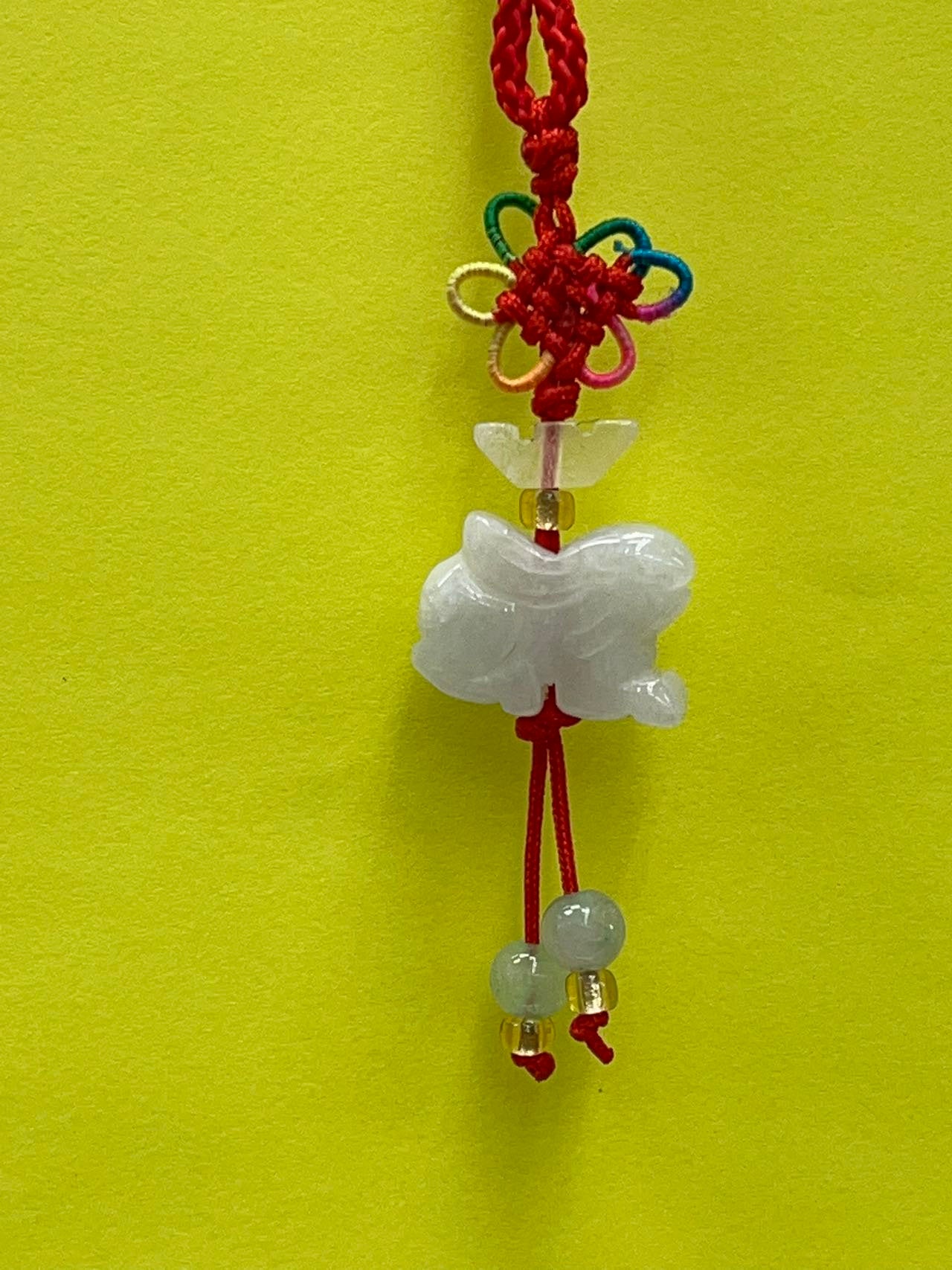 RABBIT - Real Jade Zodiac Lucky Charm Year of Rabbit