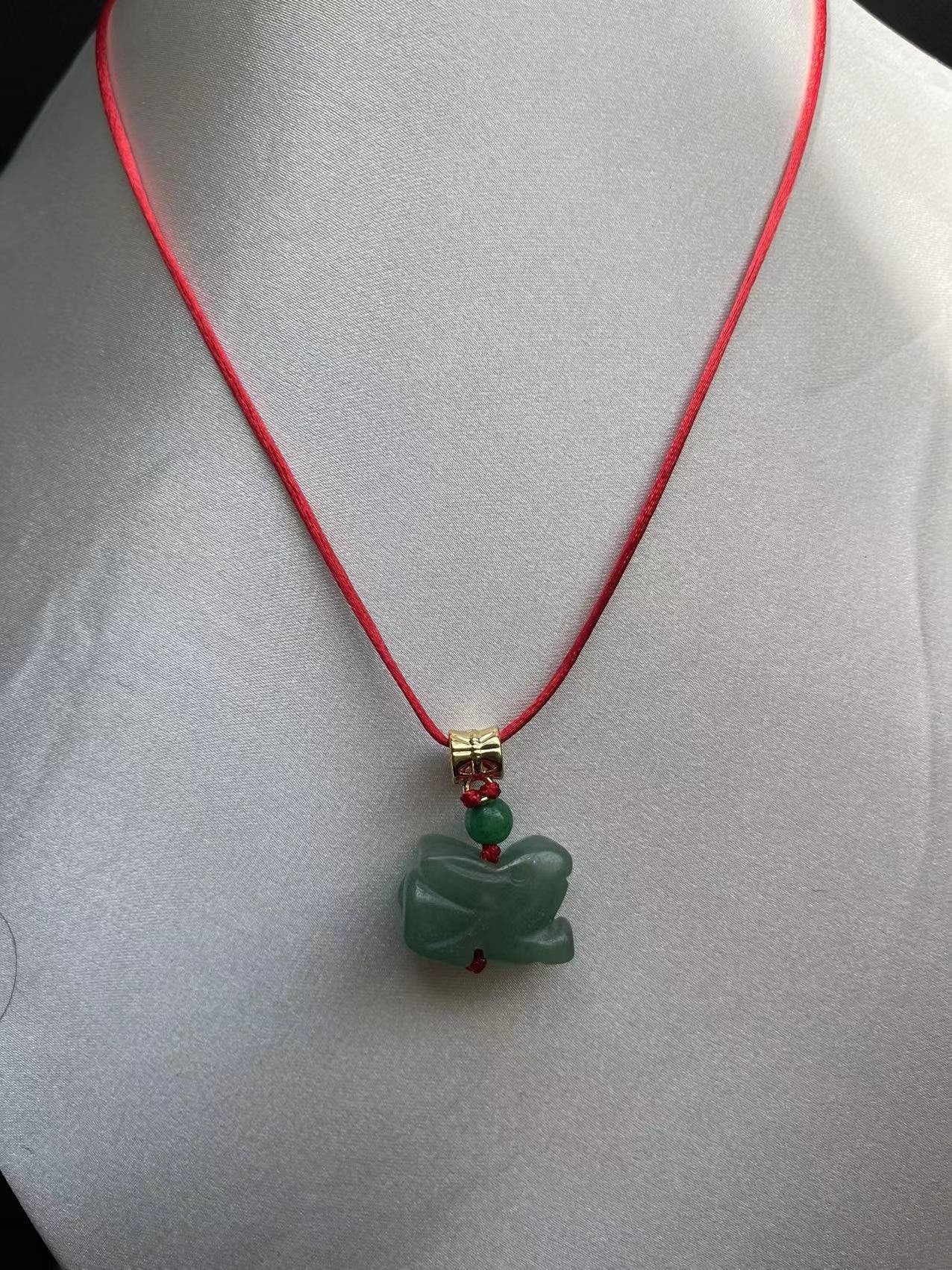 Rabbit - Jade Zodiac Lucky Necklace - Year of Rabbit 2023 (Adult & Kid)