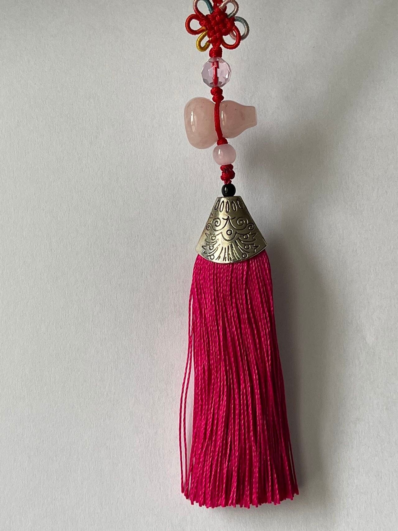 Rose Quartz Calabash (Wu Lou) for Good Health (Good for Feng Shui)