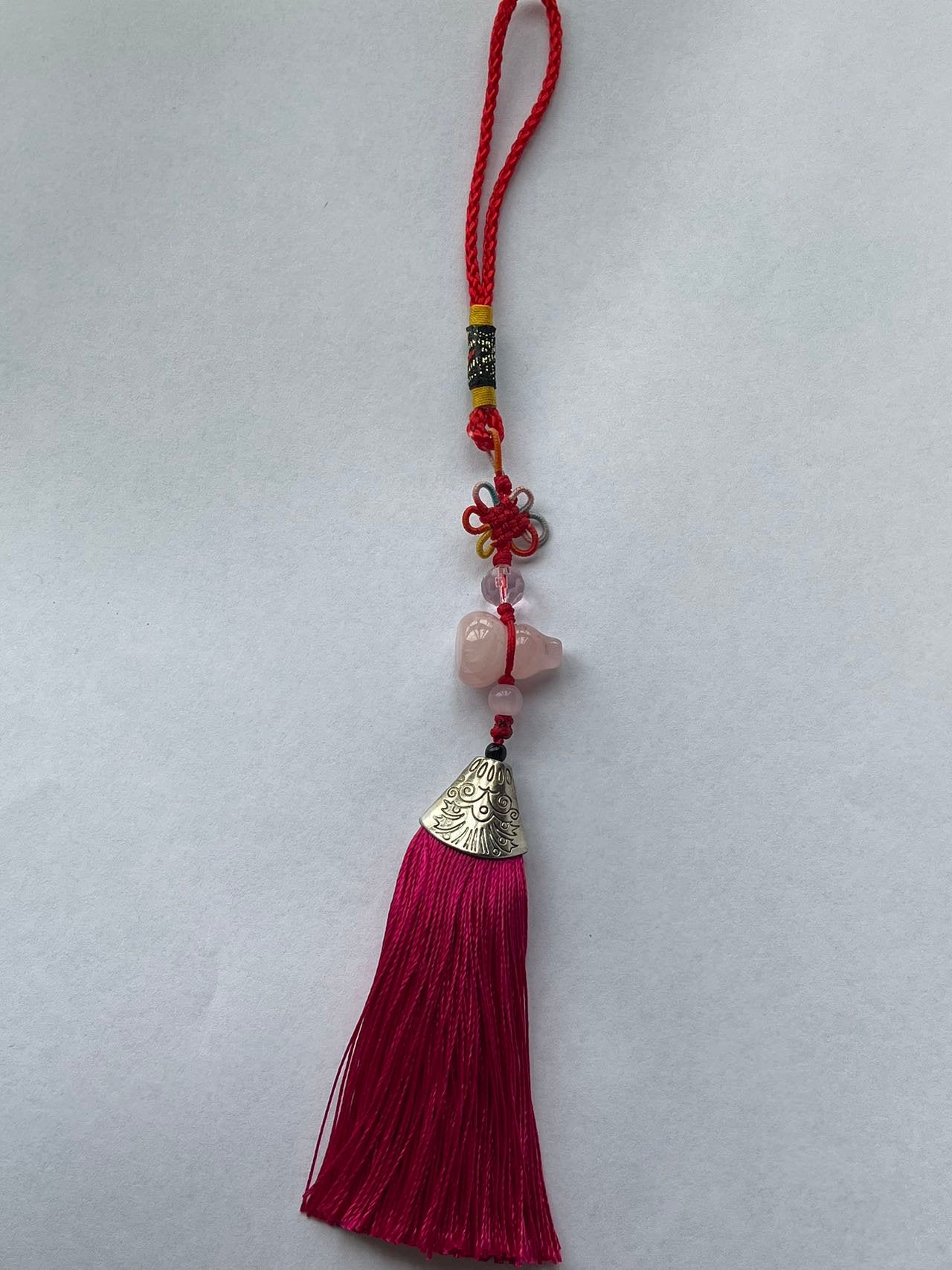 Rose Quartz Calabash (Wu Lou) for Good Health (Good for Feng Shui)