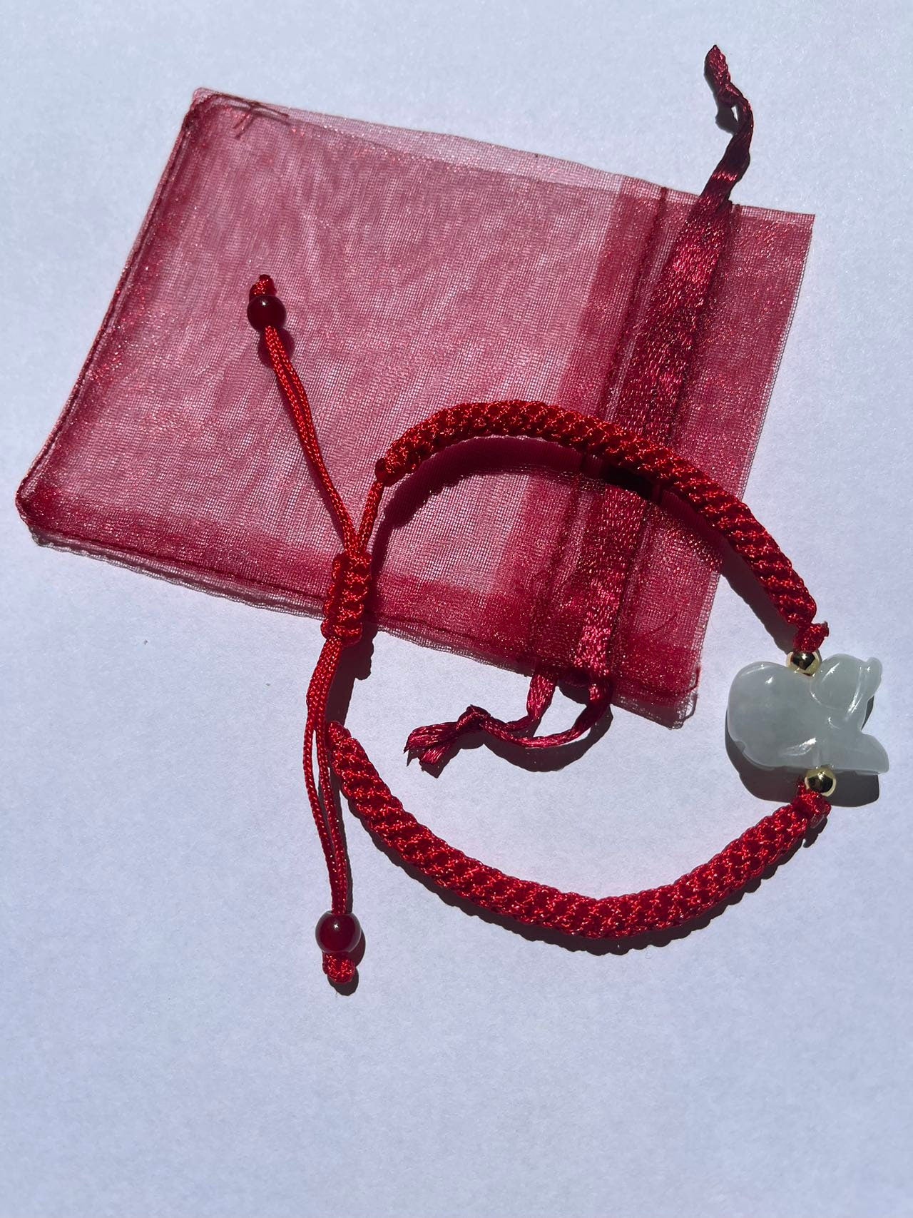 DOG - Natural White Jade Zodiac Bracelet for Year of Rabbit 2023