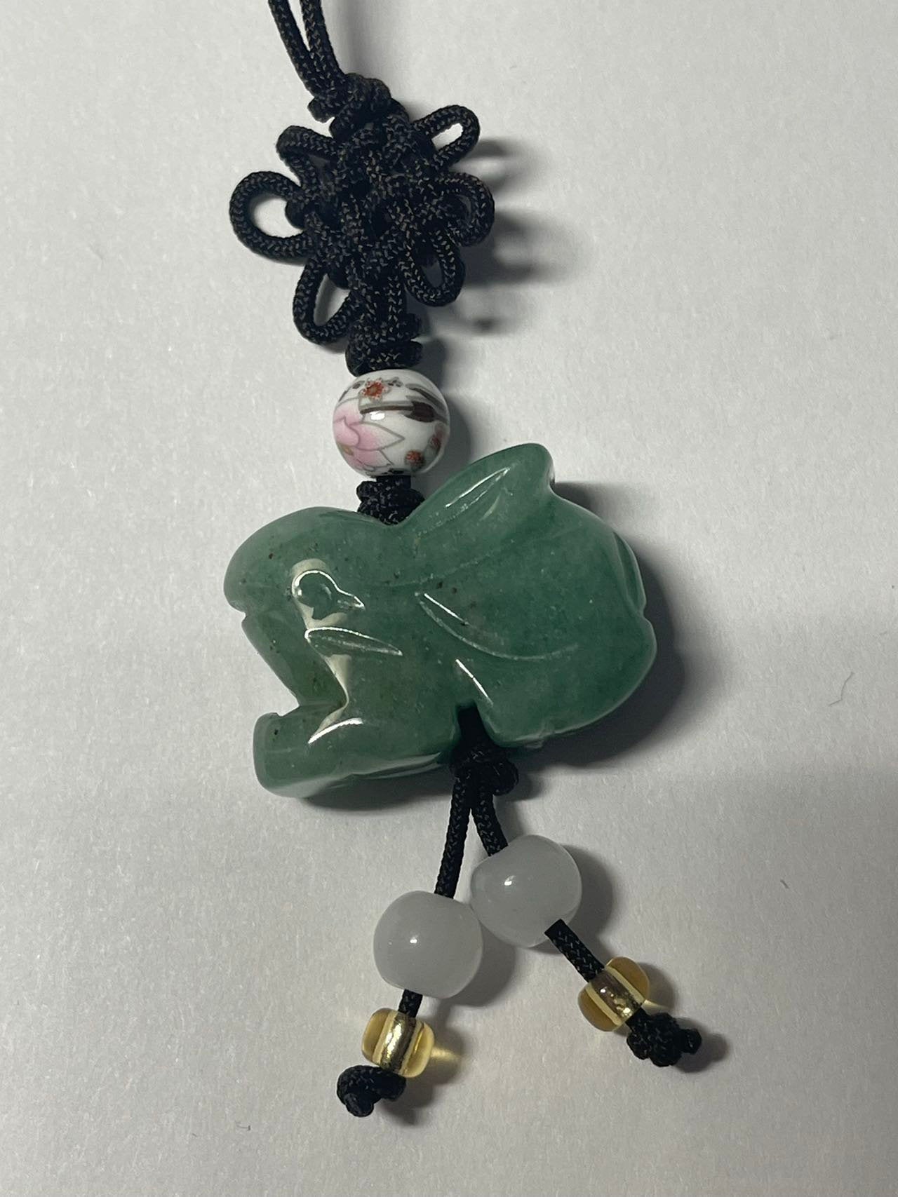 RABBIT - Real Jade Zodiac Lucky Charm Year of Rabbit