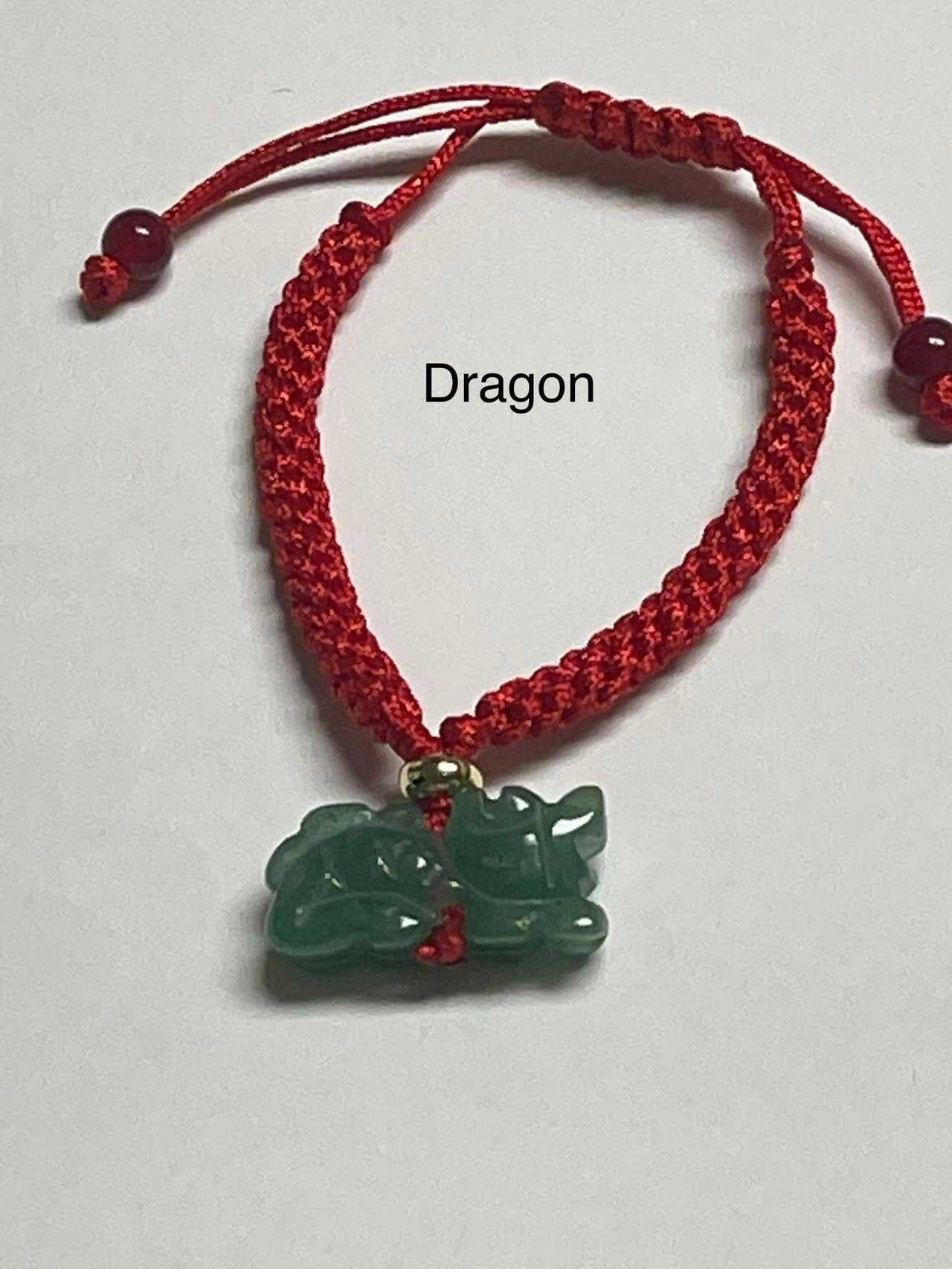 Year of DRAGON - Rooster, Rat , Monkey - Good Luck Zodiacs of 2024- Real Jade Zodiac Lucky Bracelet & Necklace Year of 2024