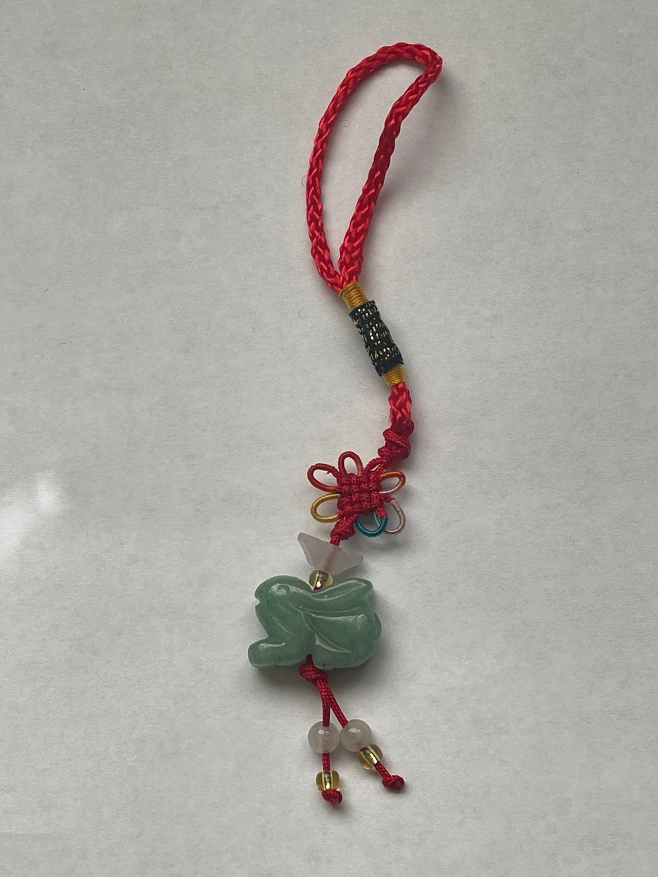 RABBIT - Real Jade Zodiac Lucky Charm Year of Rabbit