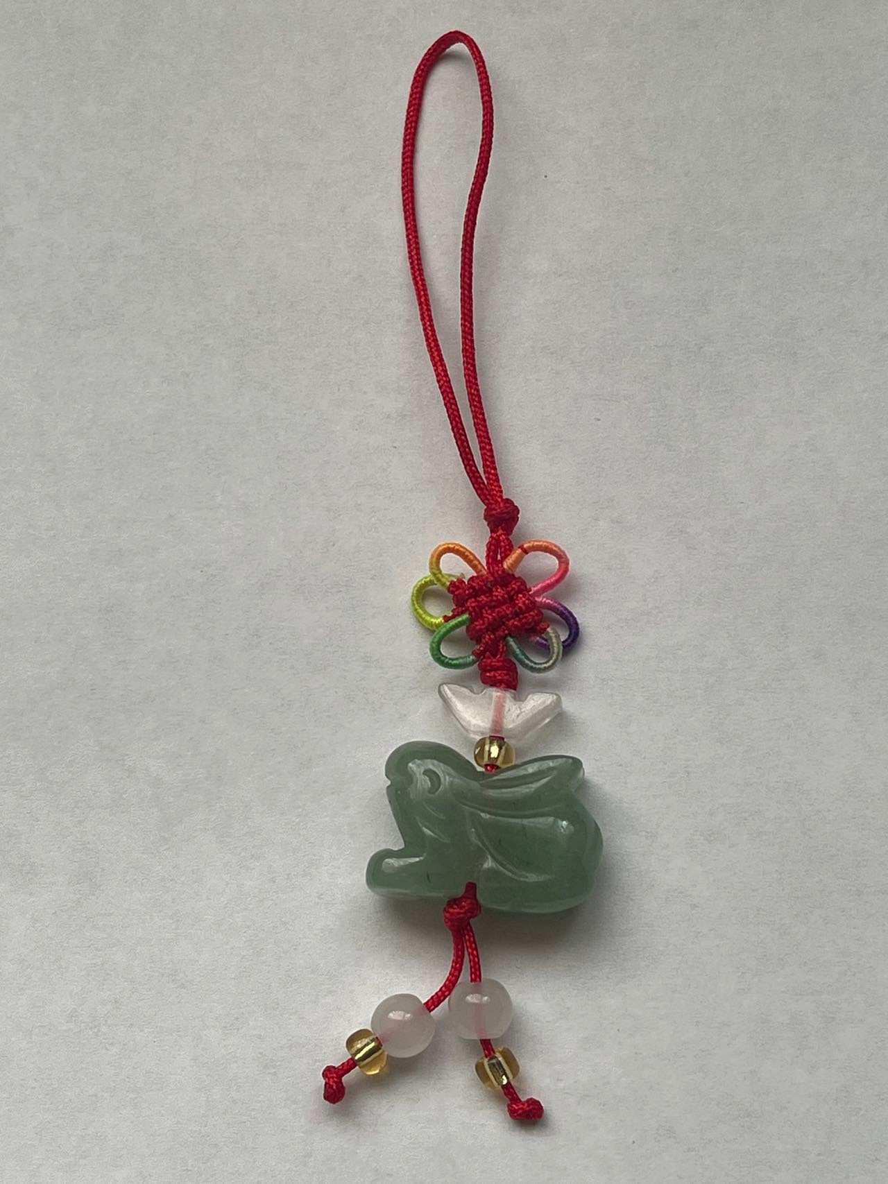 RABBIT - Real Jade Zodiac Lucky Charm Year of Rabbit