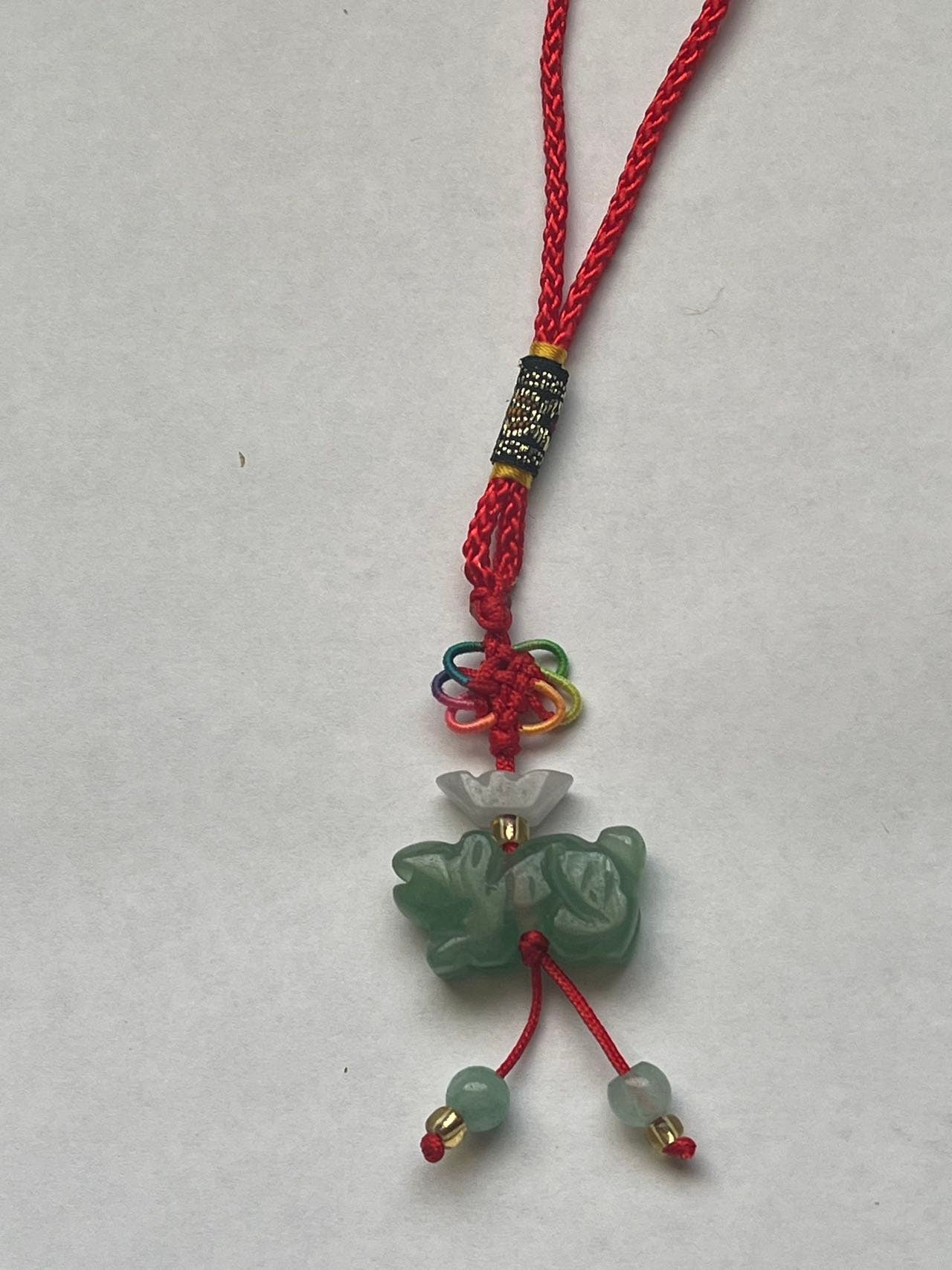 TIGER - Natural Jade Good Luck Charm Zodiac Year of Tiger
