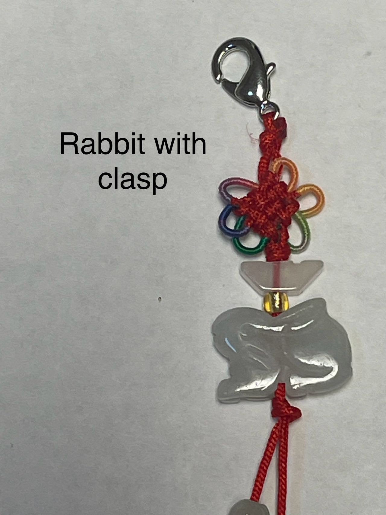 RABBIT - Real Jade Zodiac Lucky Charm Year of Rabbit