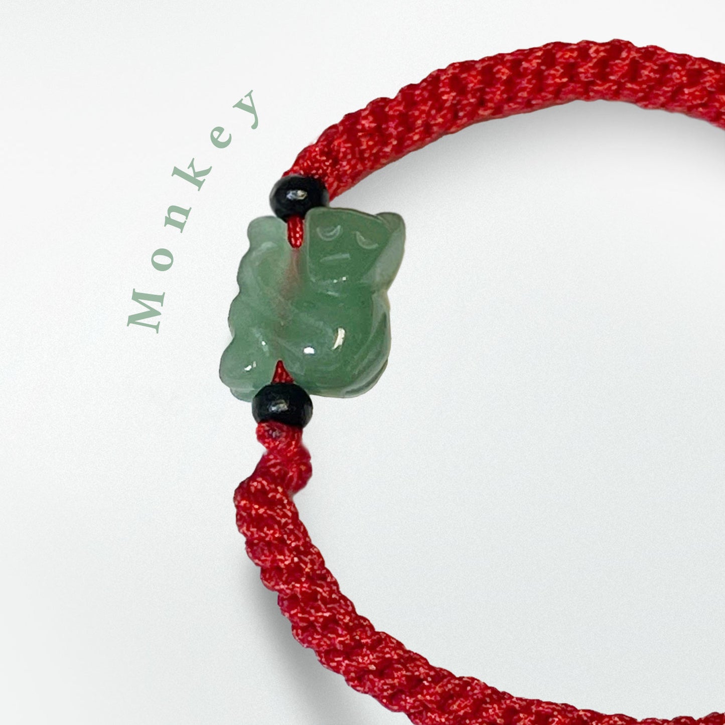 Monkey - Real Jade Zodiac Lucky Bracelet