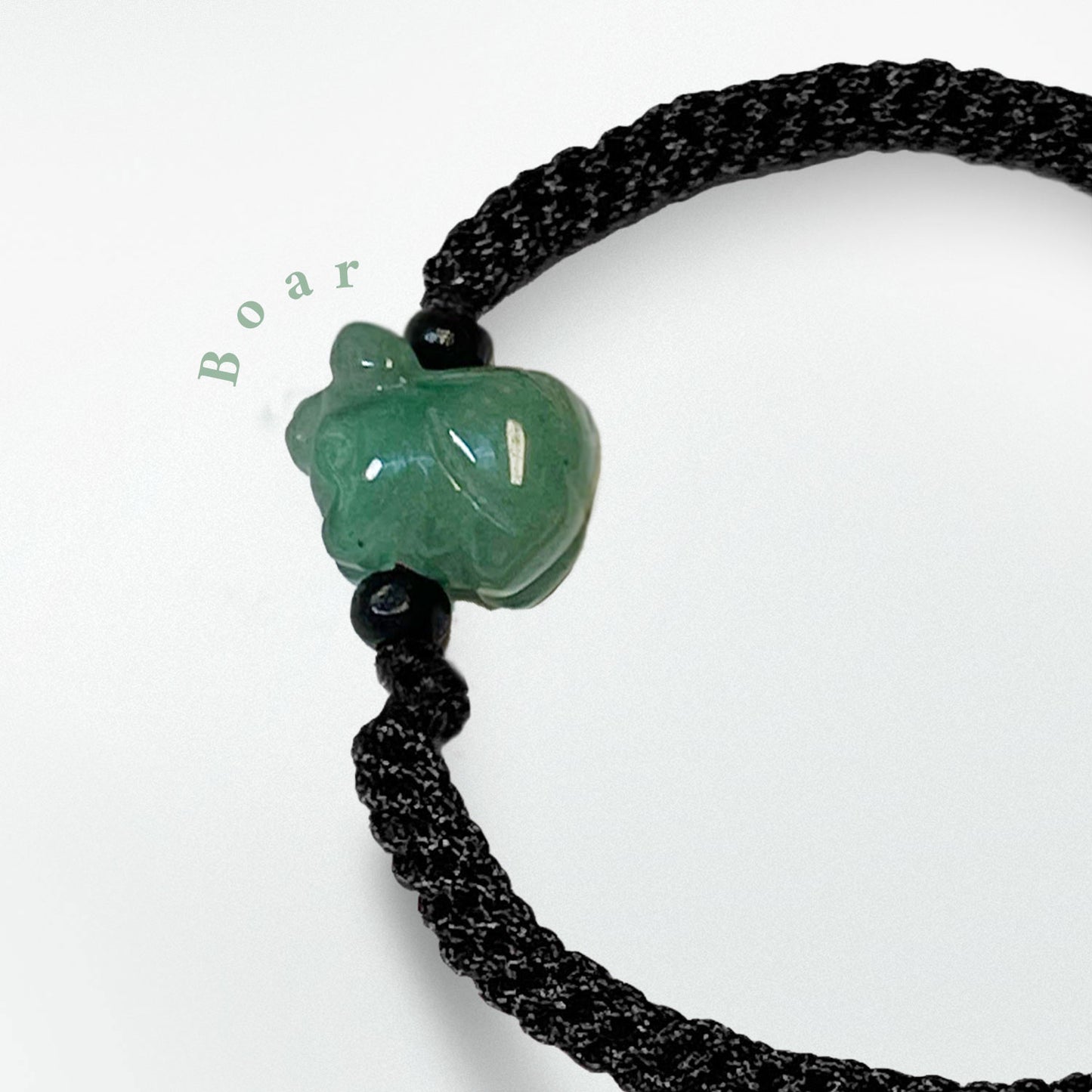 Boar - Jade Zodiac Lucky Bracelet