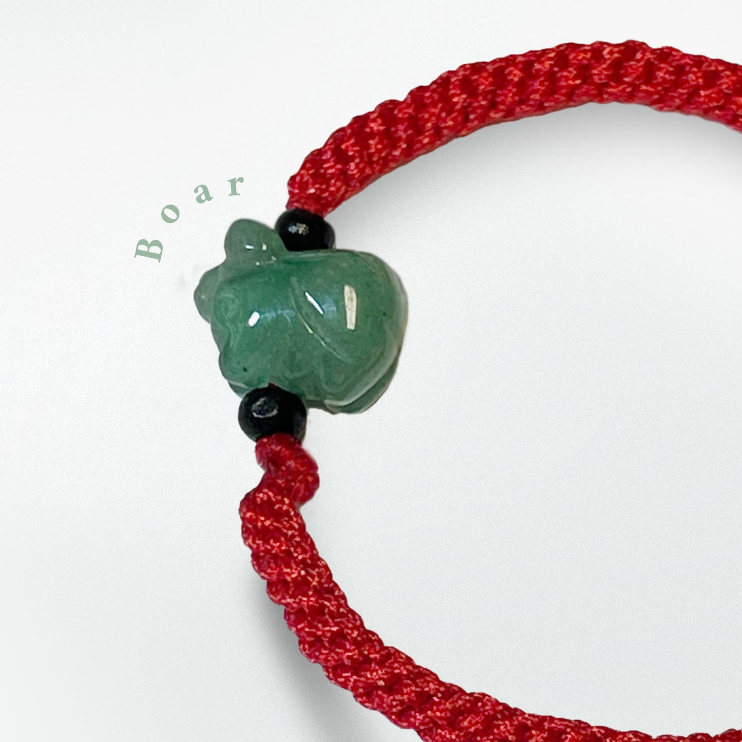 Boar - Jade Zodiac Lucky Bracelet