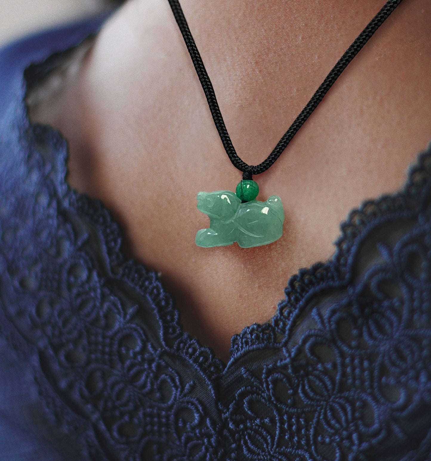 Dog - Jade Zodiac Lucky Necklace