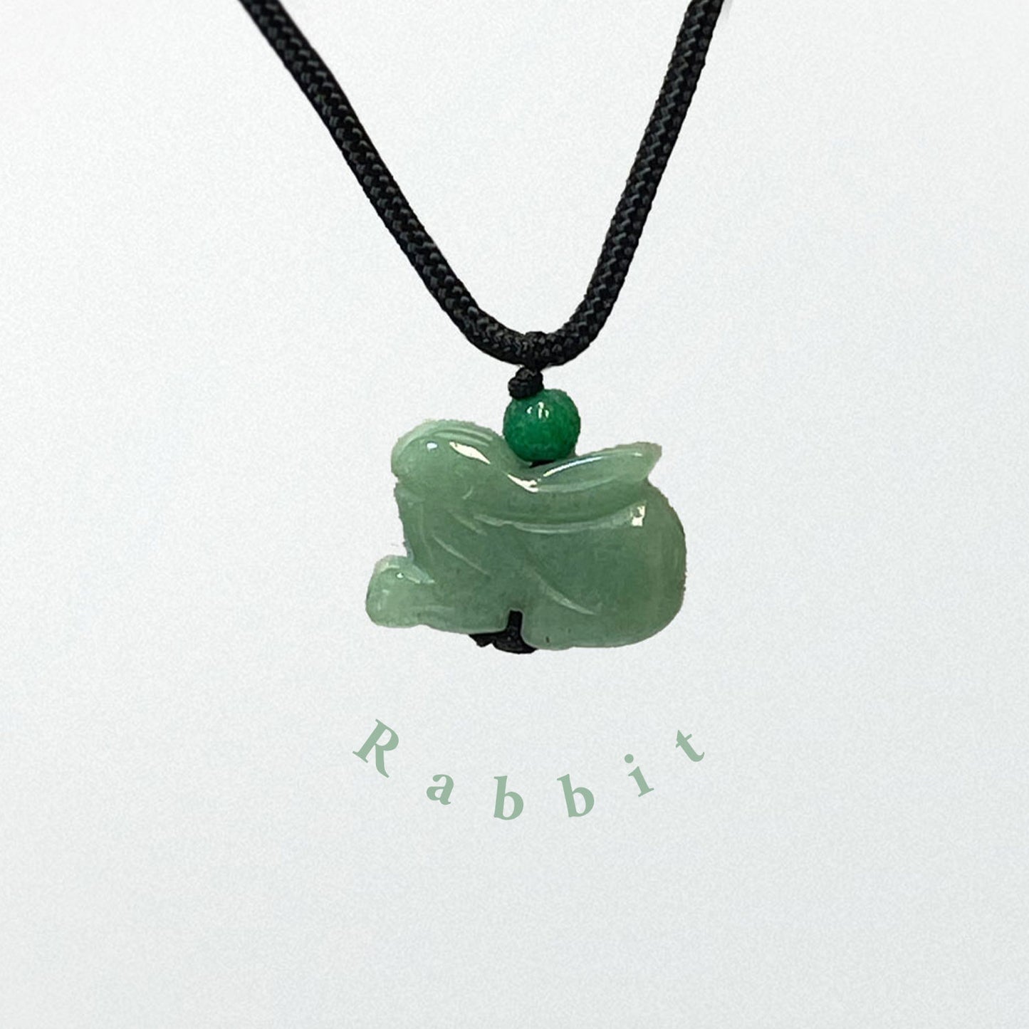 Rabbit - Real Jade Zodiac Lucky Necklace