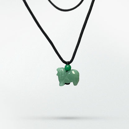 Ram - Real Jade Zodiac Lucky Necklace