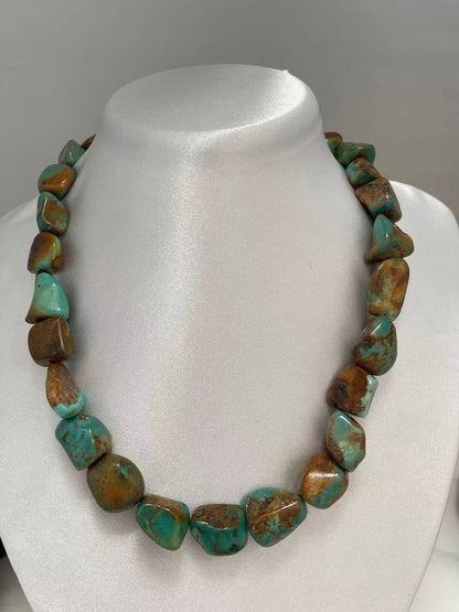 Genuine Turquoise Necklace & Bracelet