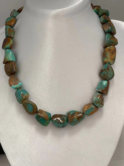 Genuine Turquoise Necklace & Bracelet