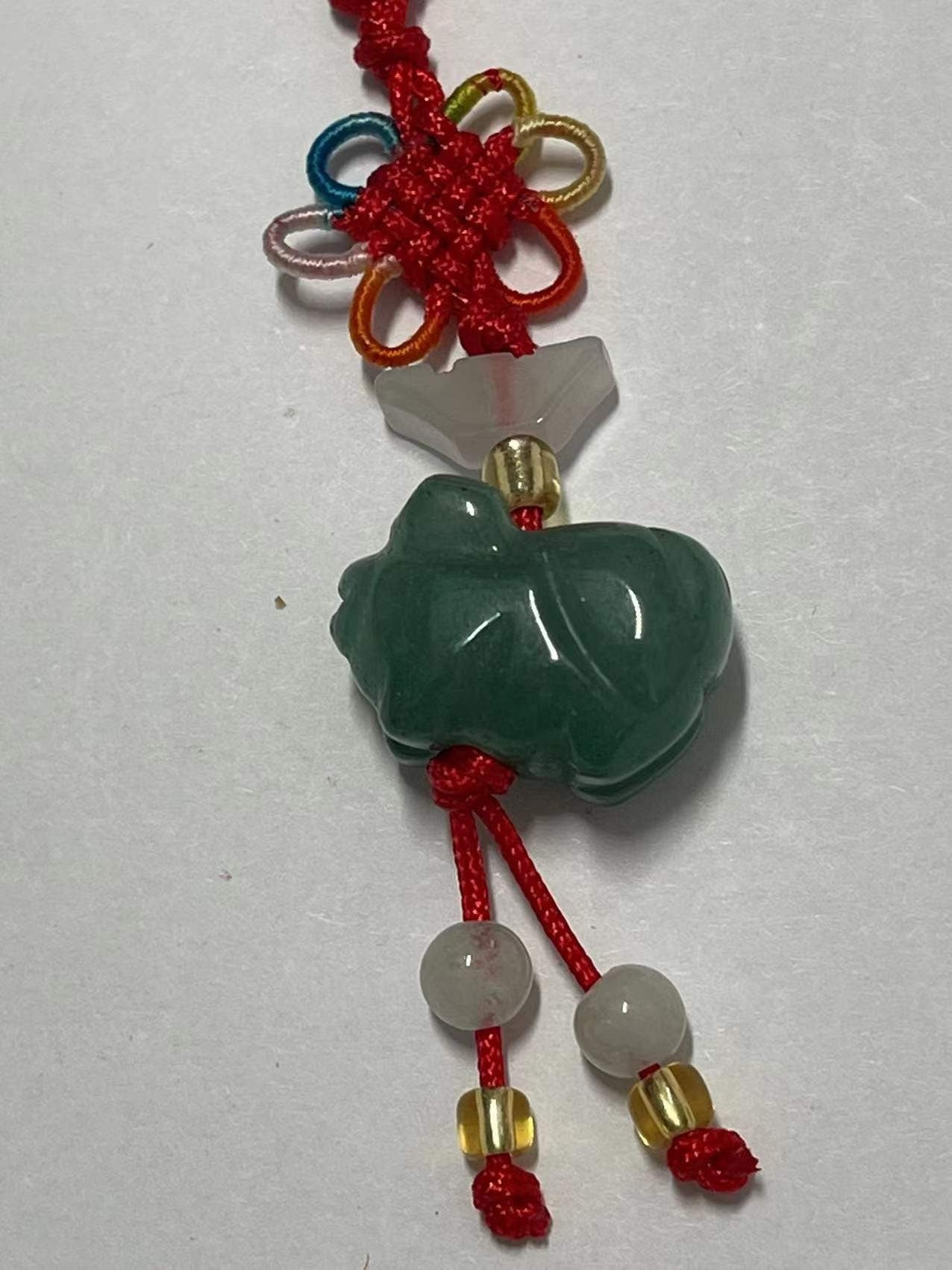 Boar-Real Jade Zodiac Lucky Charm Year of Boar Good Luck for Zodiac Rabbit For Year of 2023