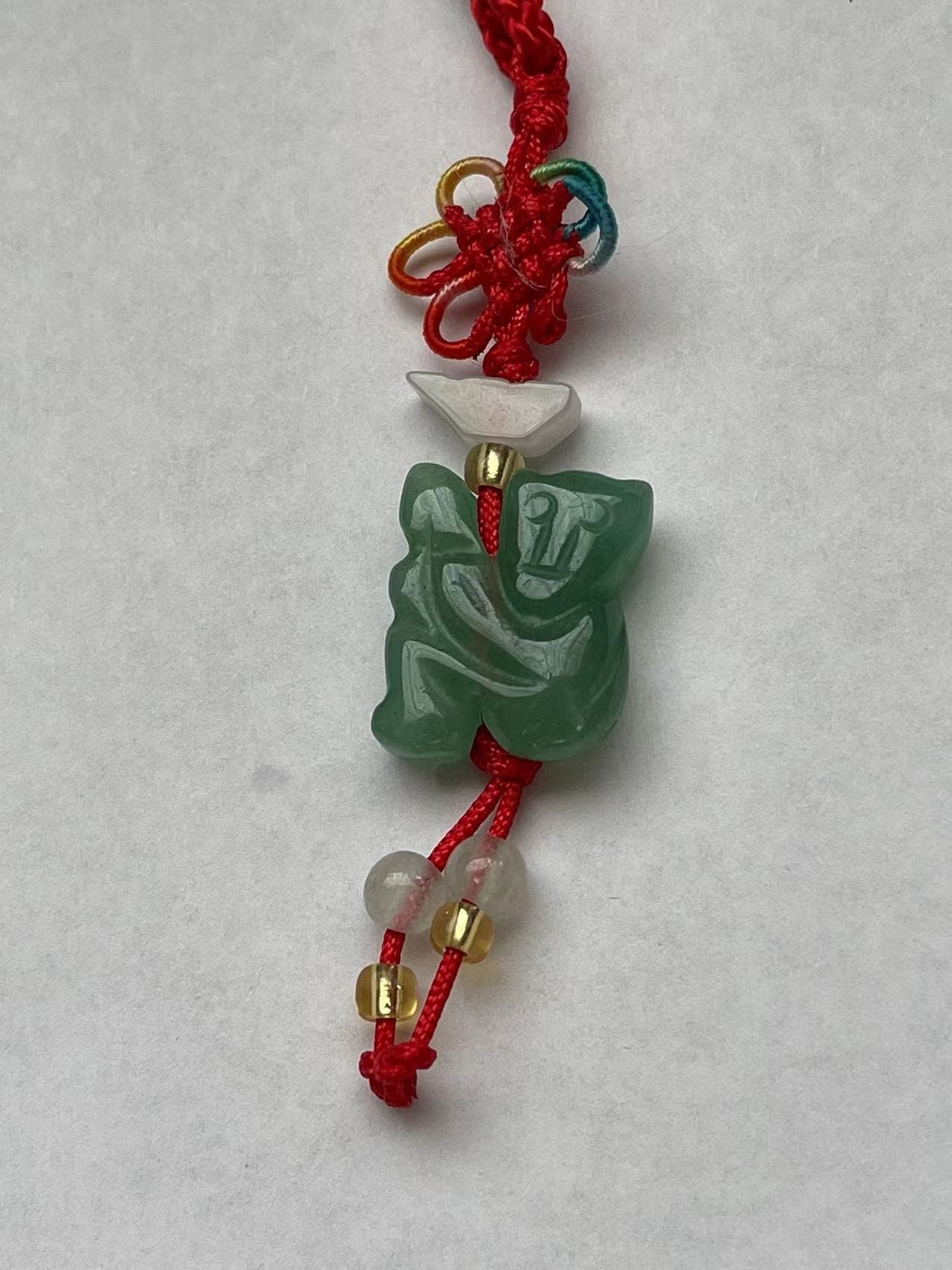 MONKEY -Real Jade Zodiac Lucky Charm Year of Monkey