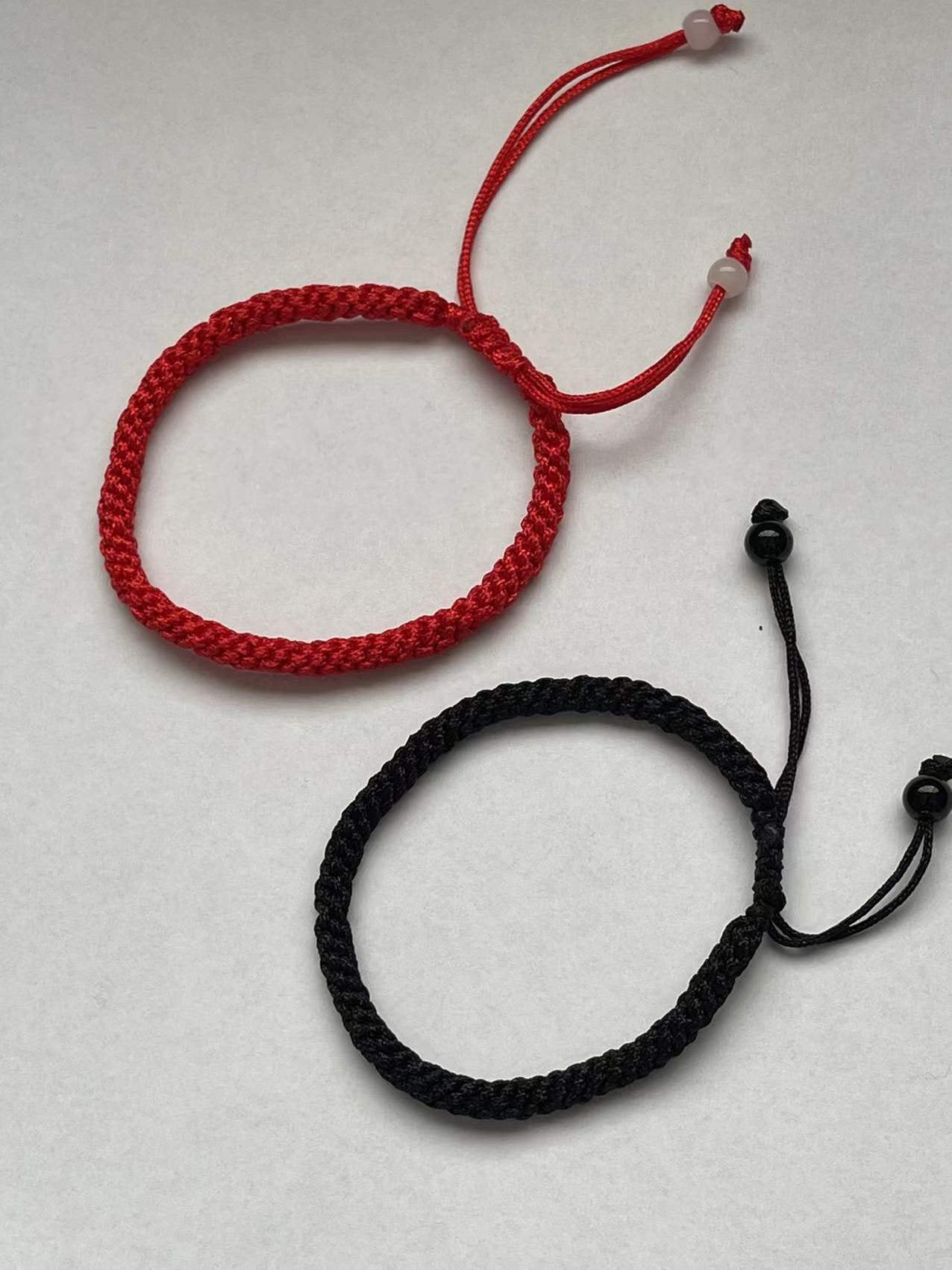 Man/Woman Tibetan Good Luck Protection Energy Bracelets For Black & Red Color