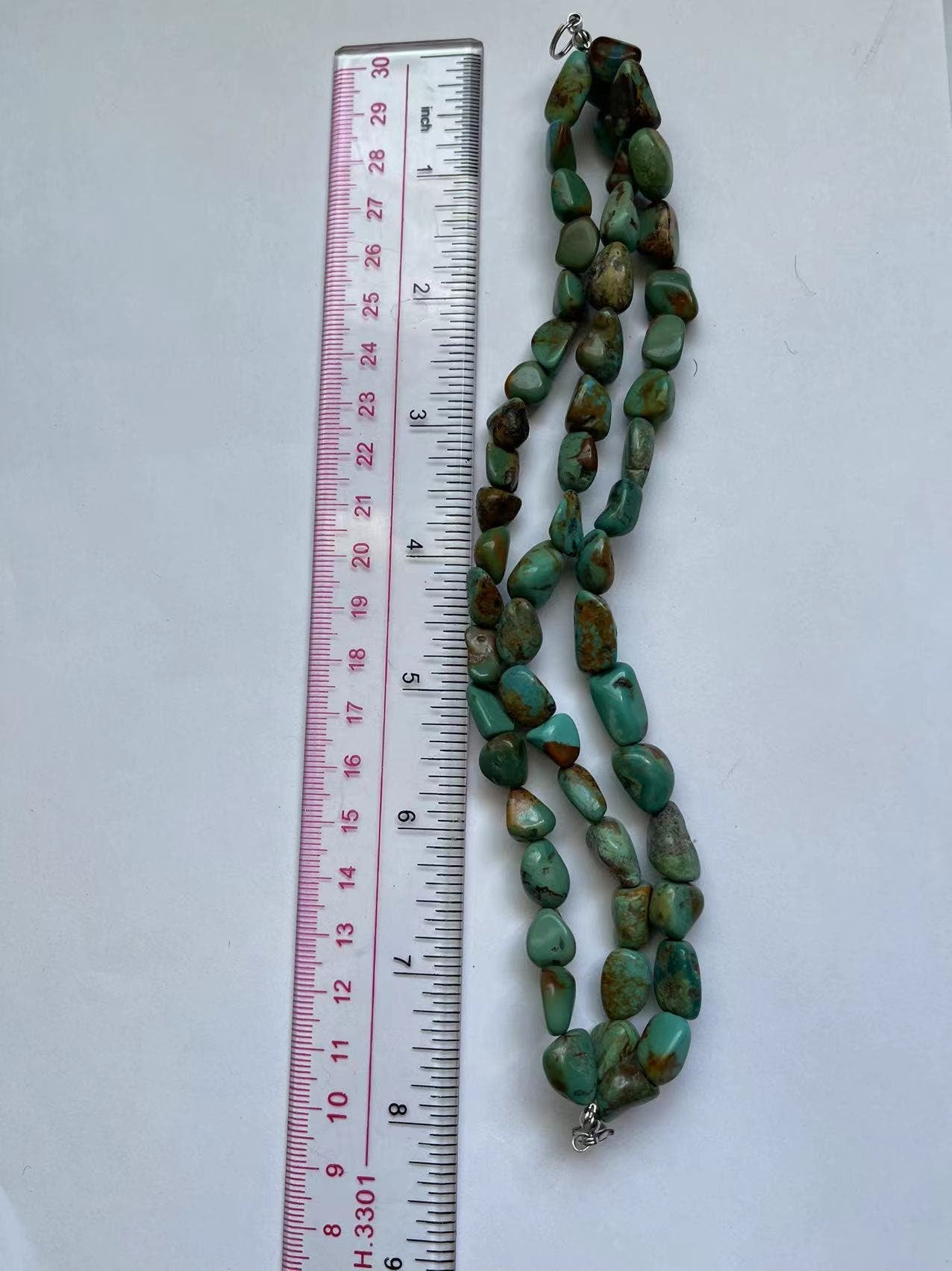 3 Strands Natural Turquoise Necklace & Bracelet