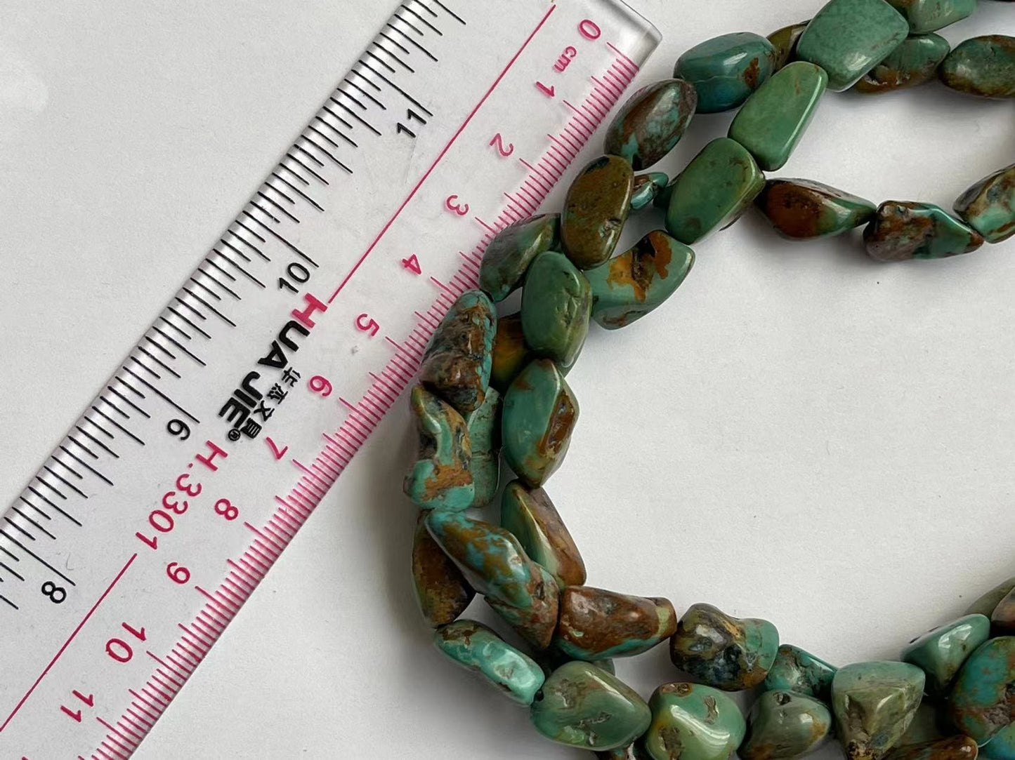 3 Strands Natural Turquoise Necklace & Bracelet