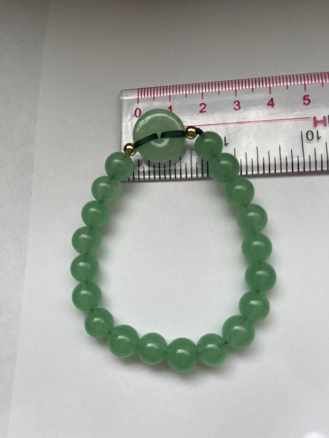Good Luck Jade Donut Bracelet