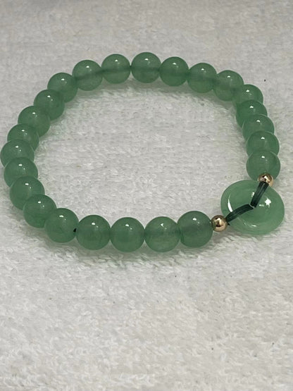 Good Luck Jade Donut Bracelet