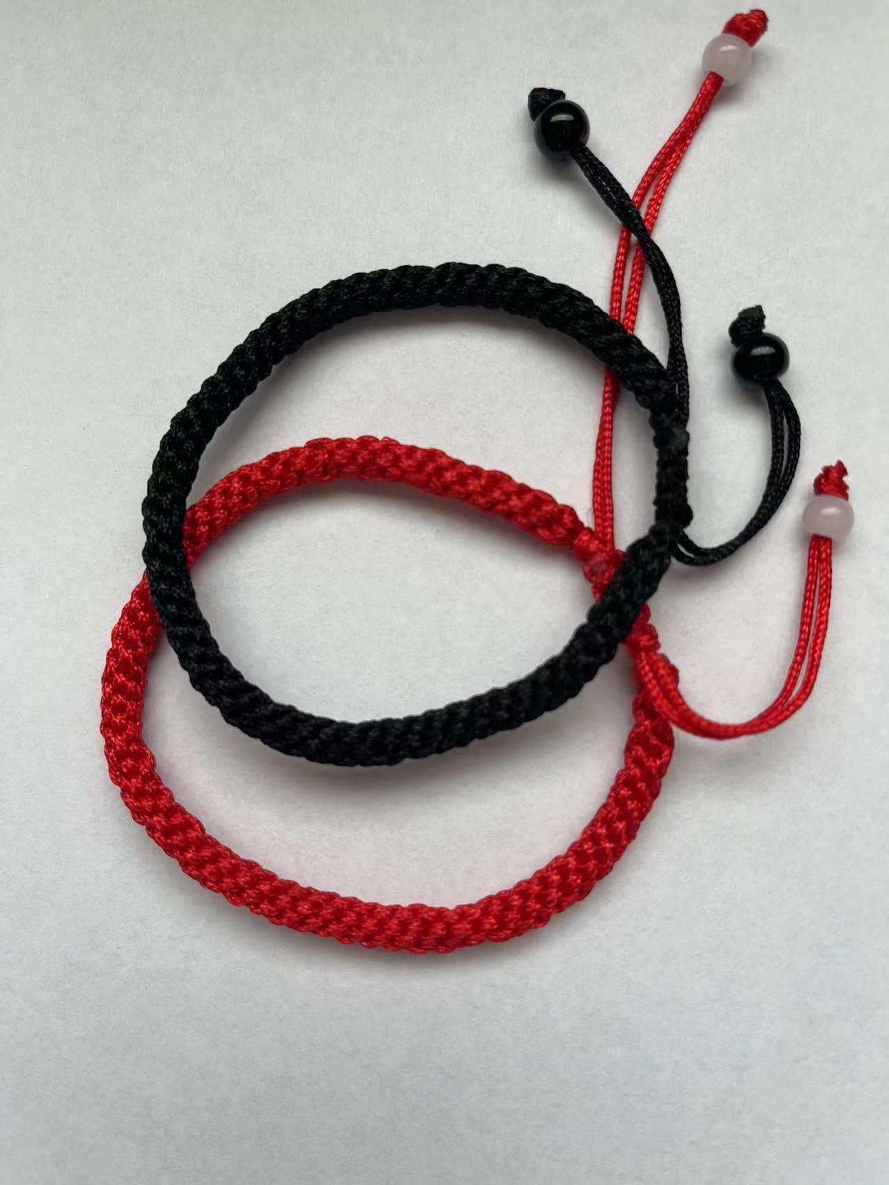 Man/Woman Tibetan Good Luck Protection Energy Bracelets For Black & Red Color