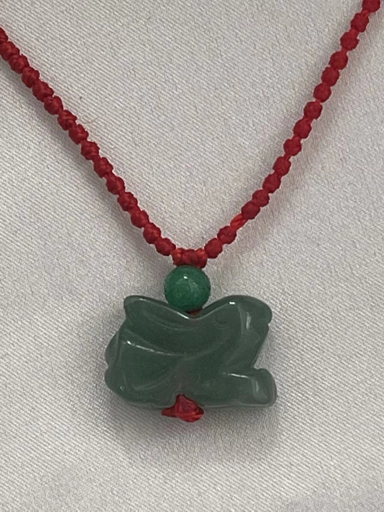 Rabbit - Jade Zodiac Lucky Necklace - Year of Rabbit  2023 (Adult & Kid)