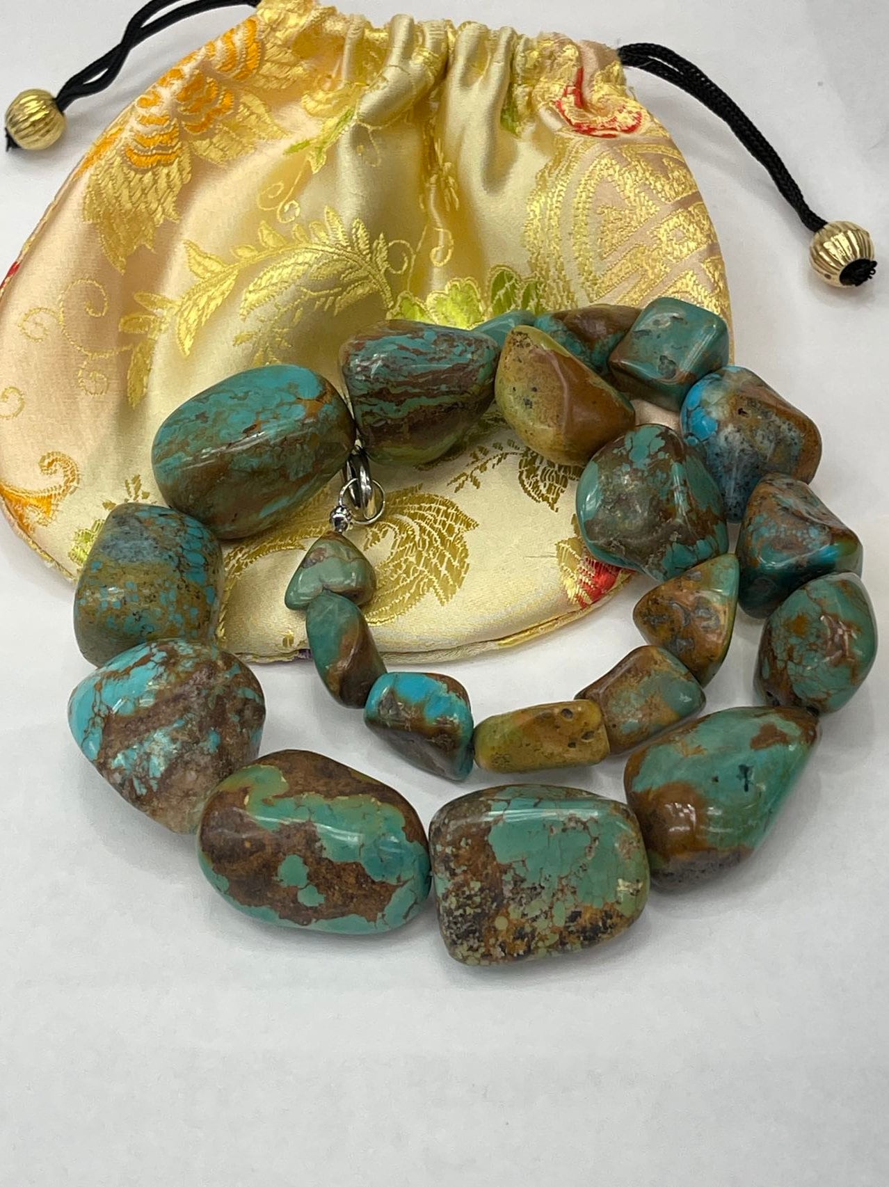 Genuine Chunky Turquoise Necklace