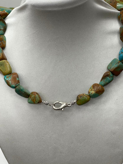 Genuine Chunky Turquoise Necklace