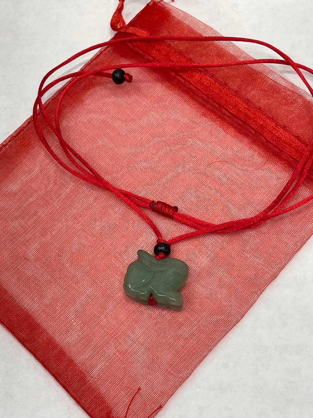 Rabbit - Jade Zodiac Lucky Necklace - Year of Rabbit  2023 (Adult & Kid)